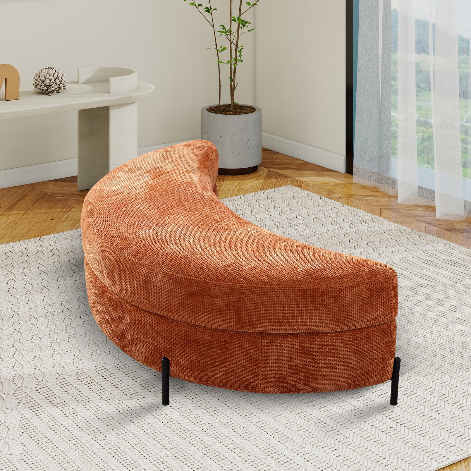 Hrinhom HC-W4004-BURNTORANGE Indoor-Ottomans - View #5