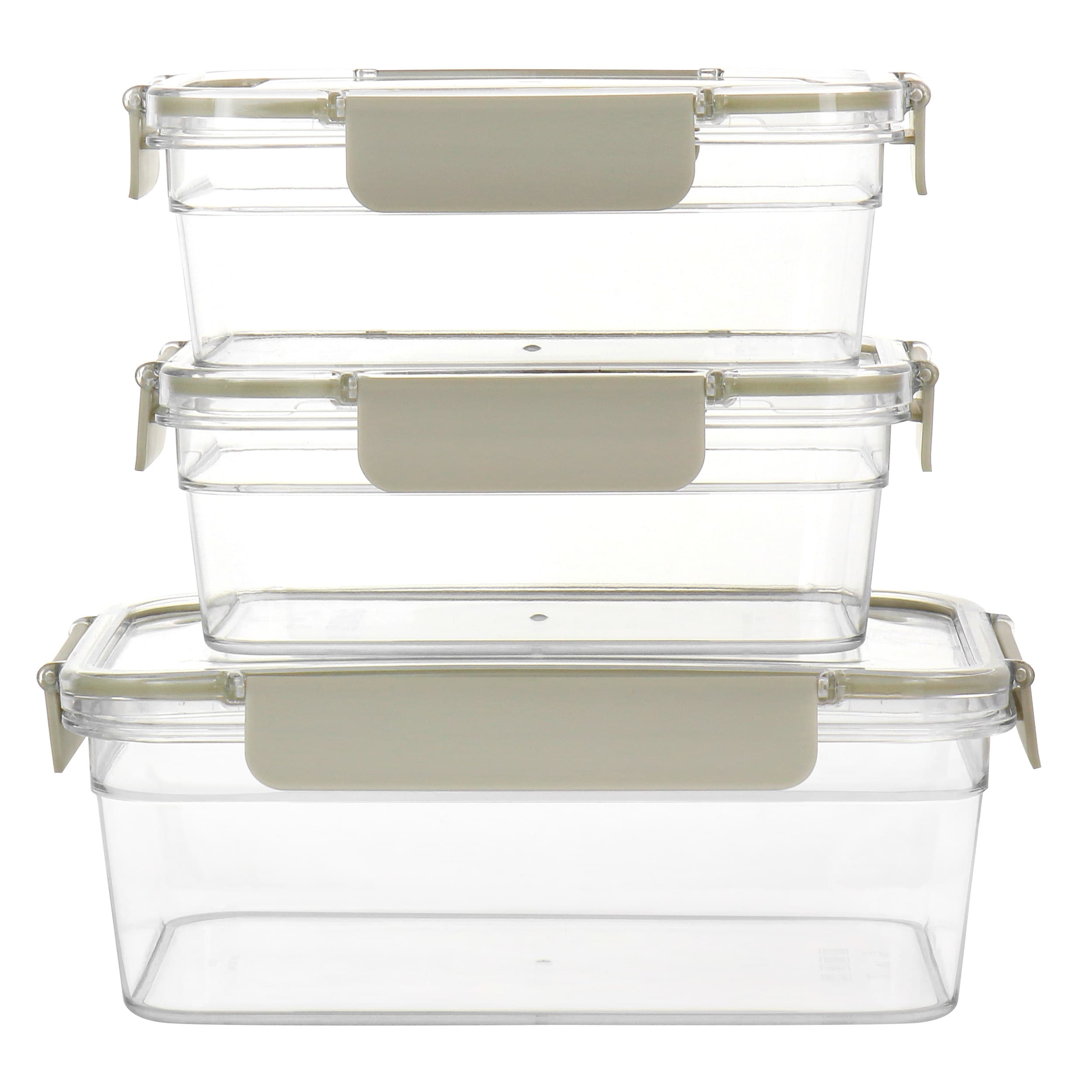 Martha Stewart 6-Pack Multisize Plastic Bpa-free Reusable Food Storage  Container Set with Lid in the Food Storage Containers department at