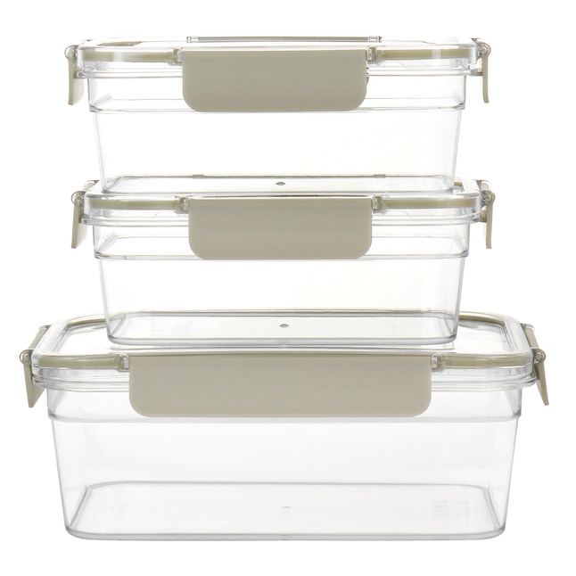 Martha Stewart 6-Pack Multisize Plastic Bpa-free Reusable Food Storage  Container Set with Lid in the Food Storage Containers department at