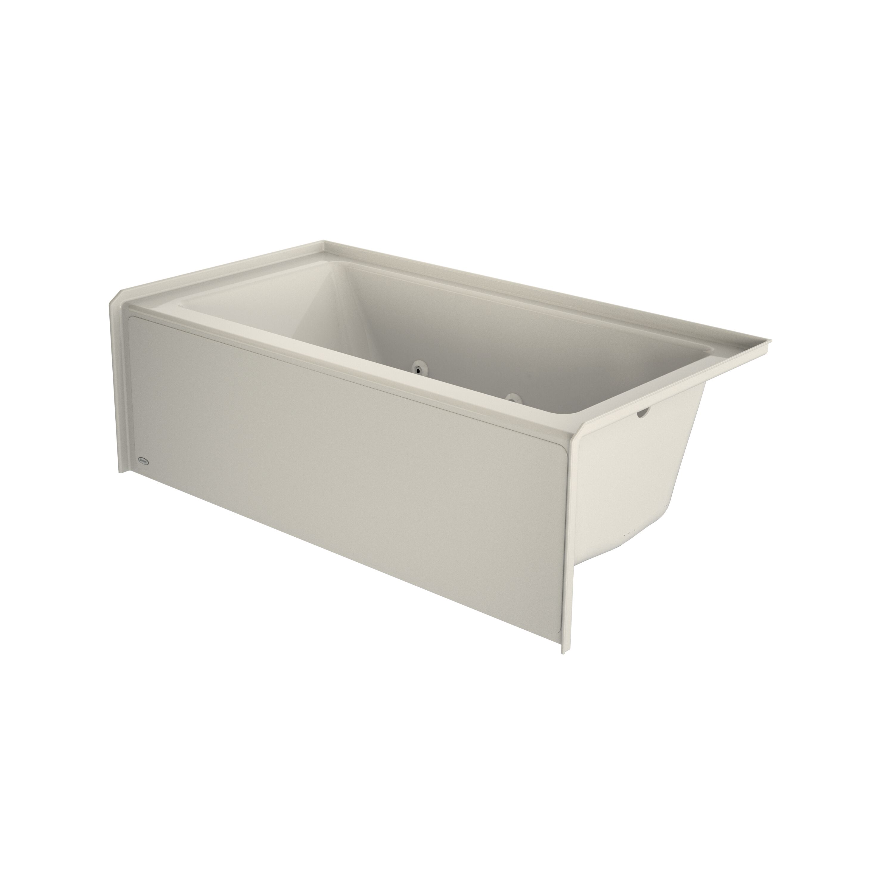 Jacuzzi QF05969 30 x 60 Oyster Acrylic Rectangular Alcove Whirlpool tub ( Right Drain )
