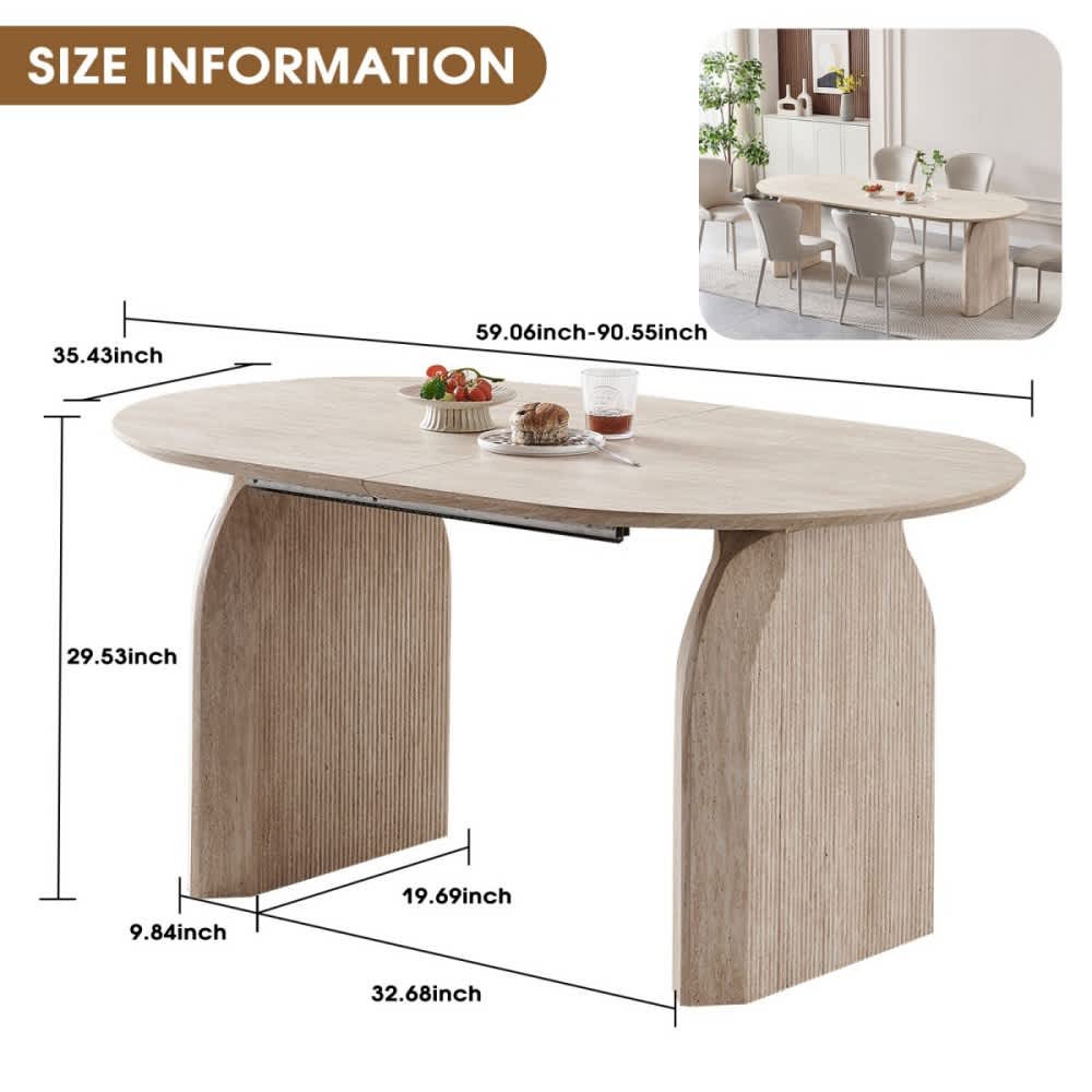 Coolbibila NIA-TABLE-NATURAL Dining-Tables - View #3