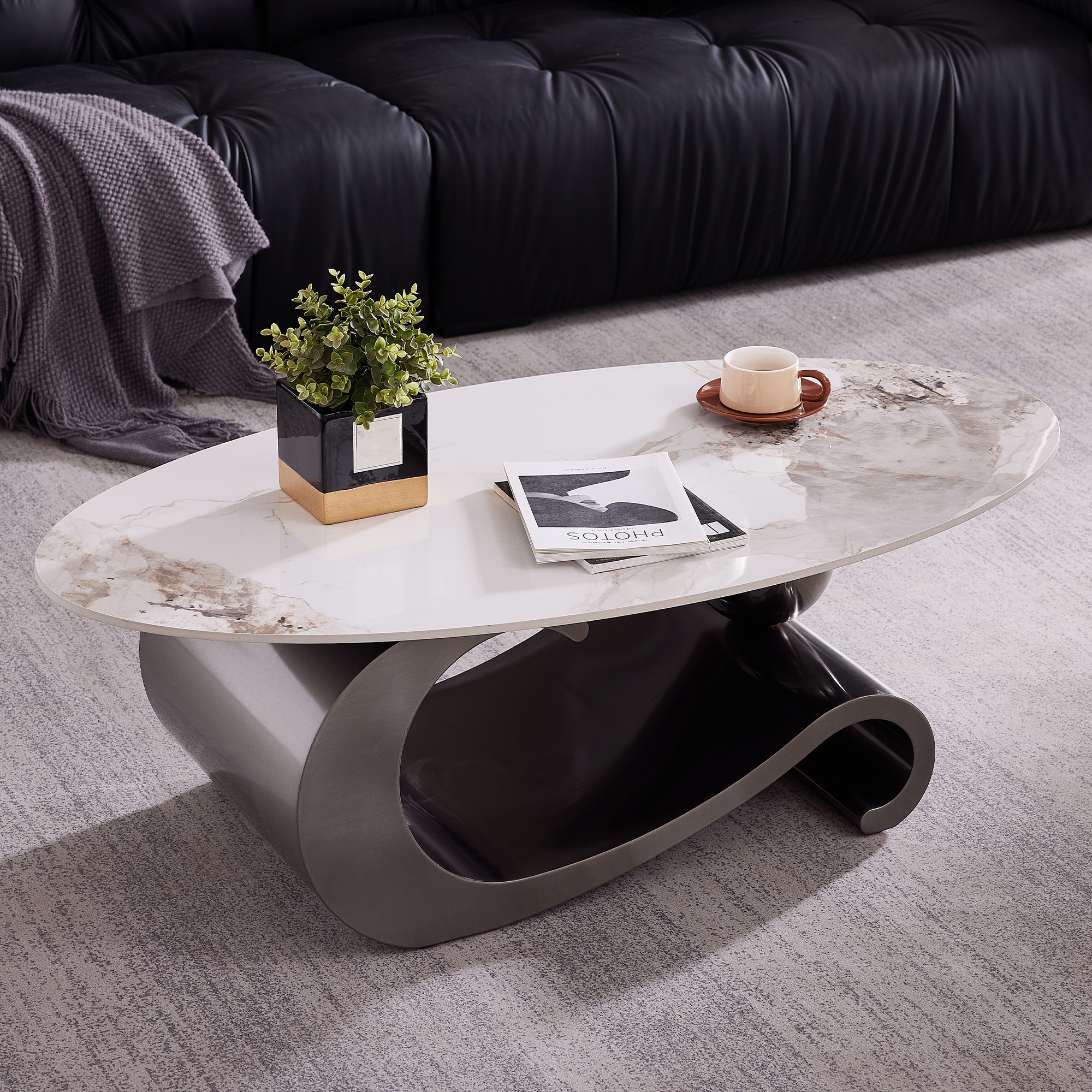 Oizaye YL-910GRAY Coffee-Tables - View #7