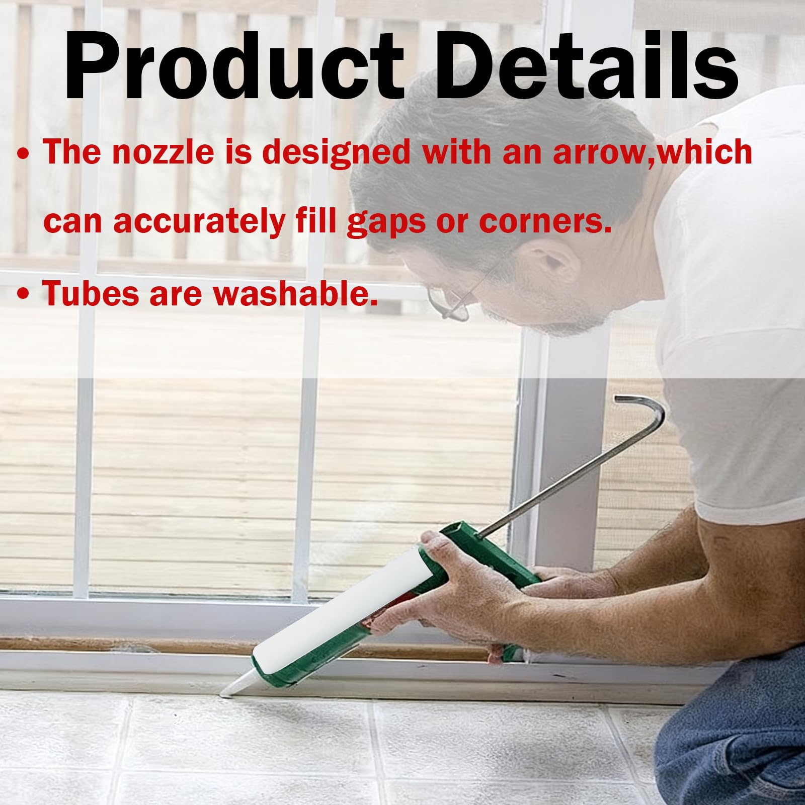 Yichuhaoxi Empty Caulk Tubes 8 Pack Ten Ounce Refillable Caulking Tubes ...