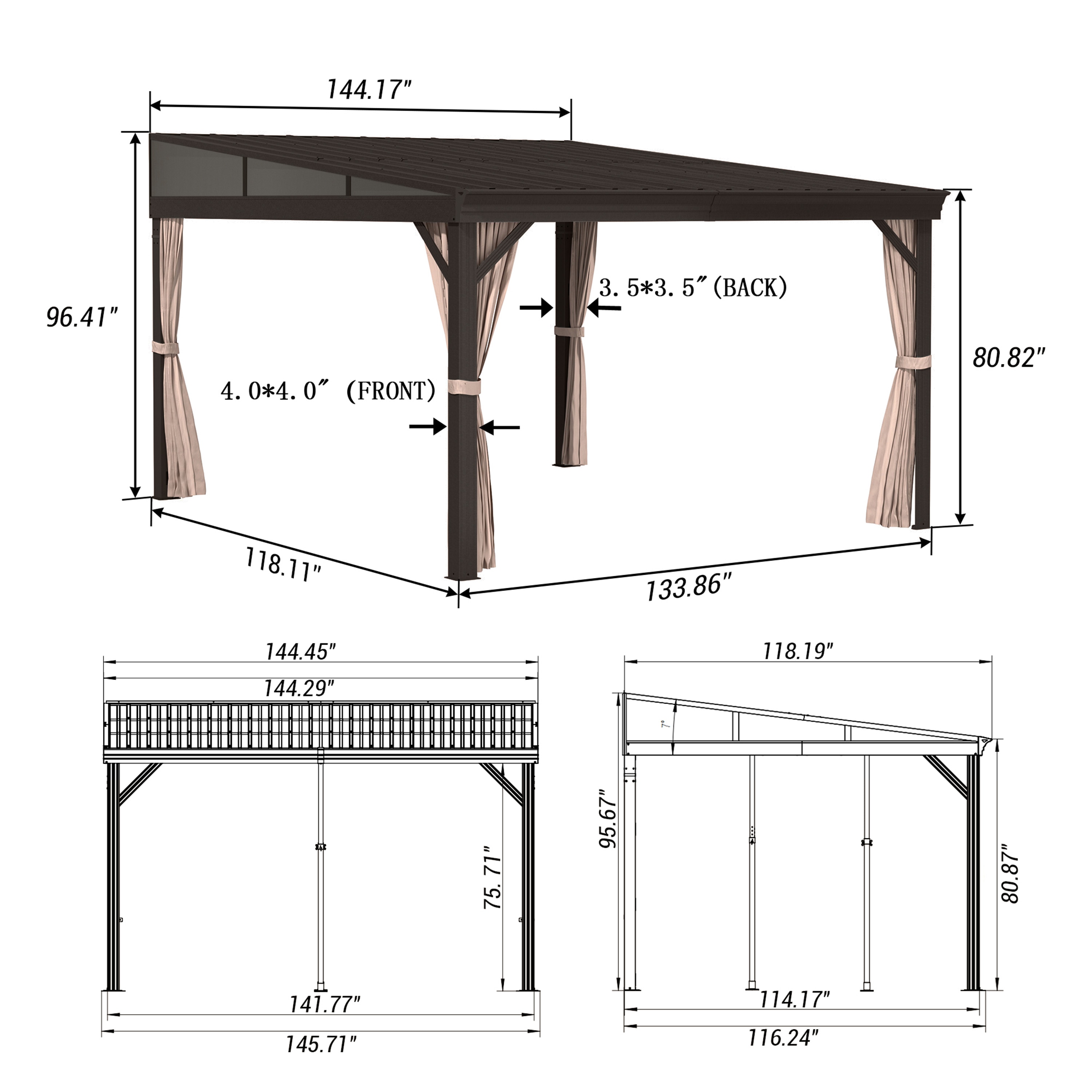 Mondawe OD0605LYKQ1012B Wood-Resin-Gazebos - View #17