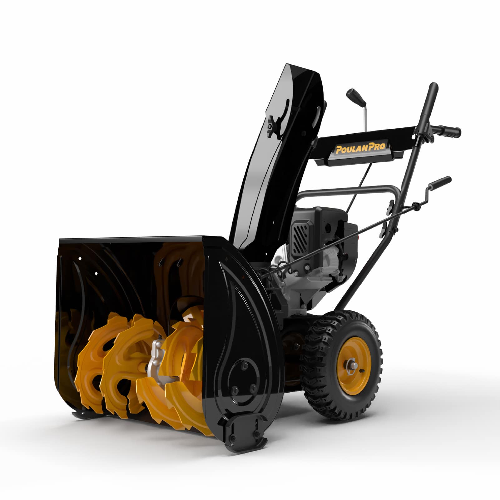 Poulan Pro 24 inch 212cc Two Stage Electric Start Gas Snow Blower 14 inch Tires
