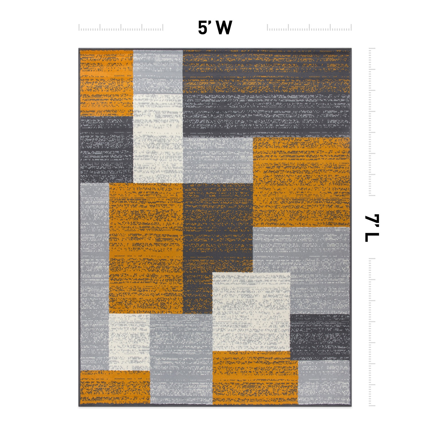 World Rug Gallery 3005MUSTARD5X7 rugs - View #2