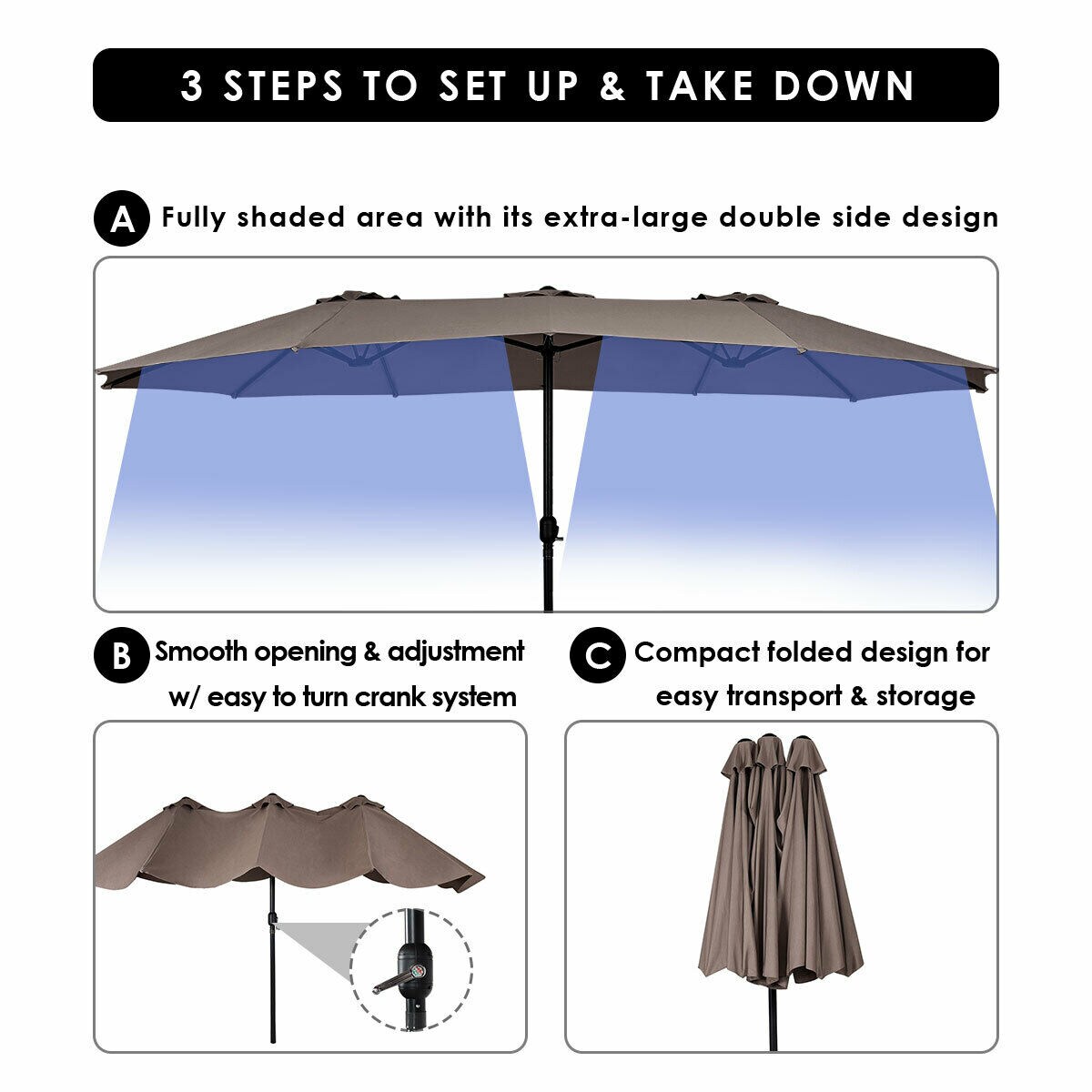 Clihome CWCH-OP3703CF Umbrellas-2 - View #8