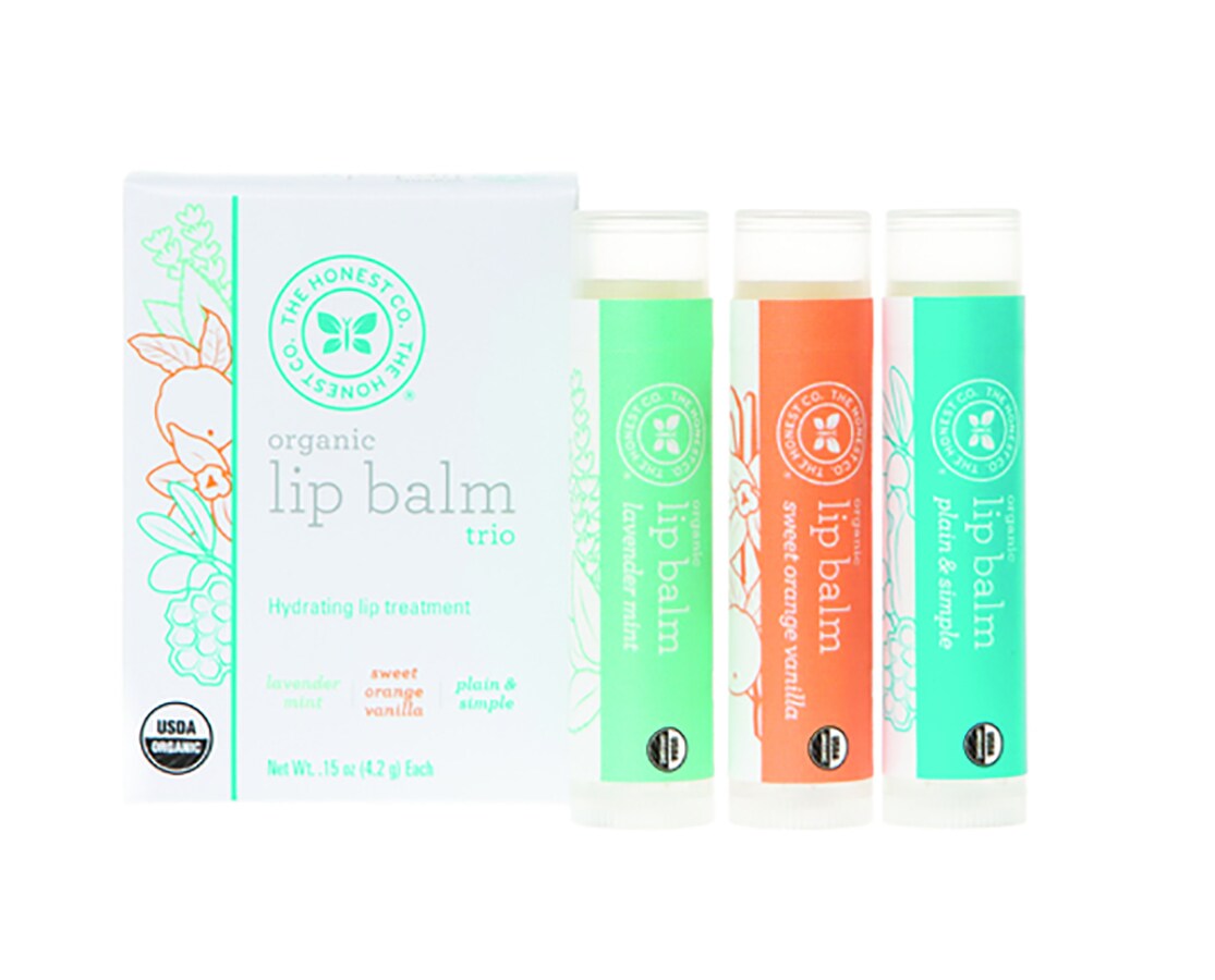 The Honest Company THC:11757R 3-Pack Plain and Simple Lip Balm