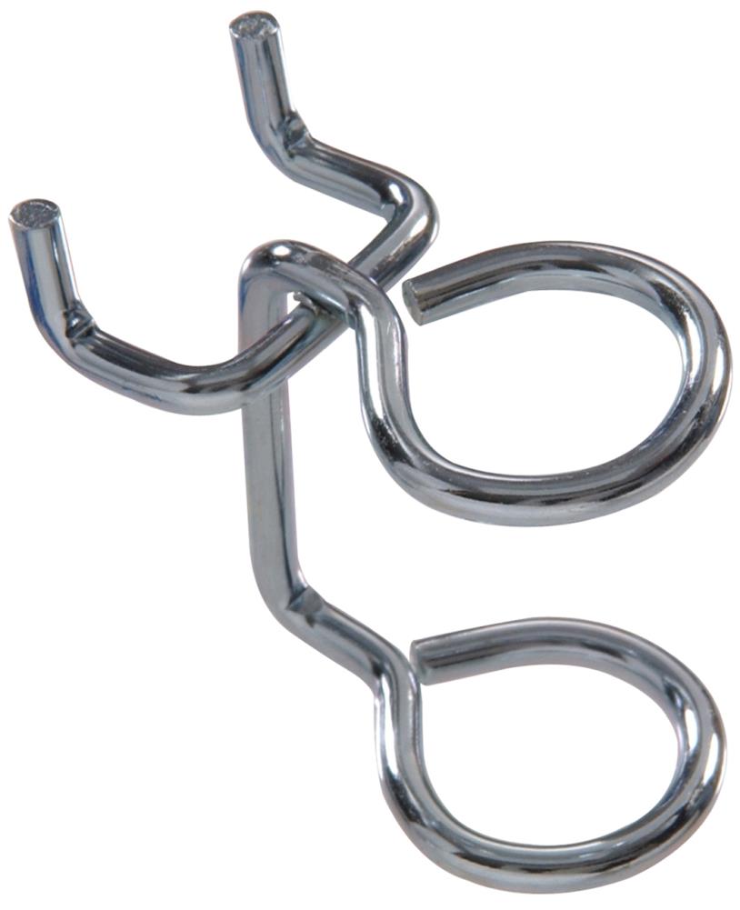 Hillman 20-Piece Steel Pegboard Hook in Silver (2-in W x 1-in H