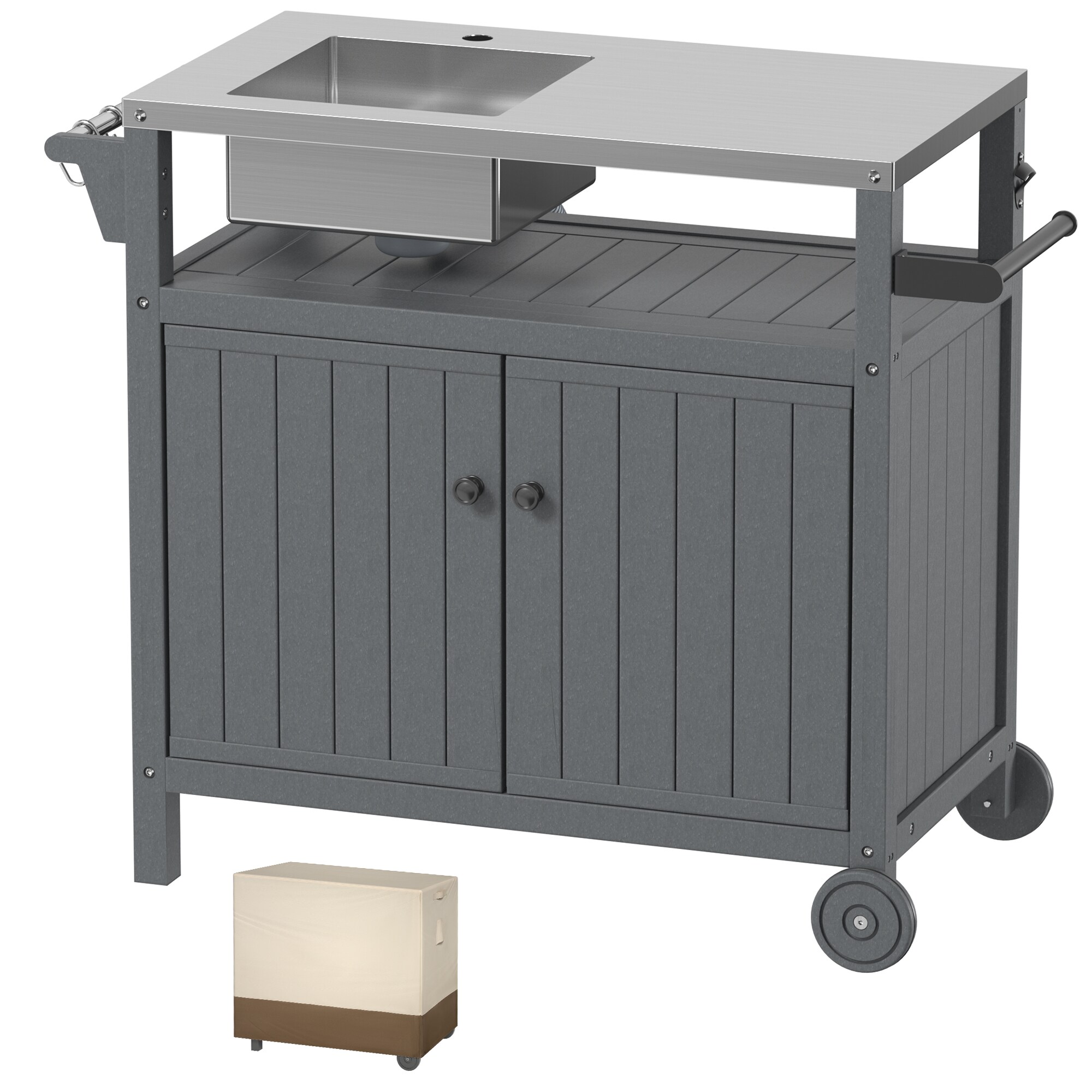 Poly furniture DC-SS06-GY Grill-Carts-Grill-Stands - View #9