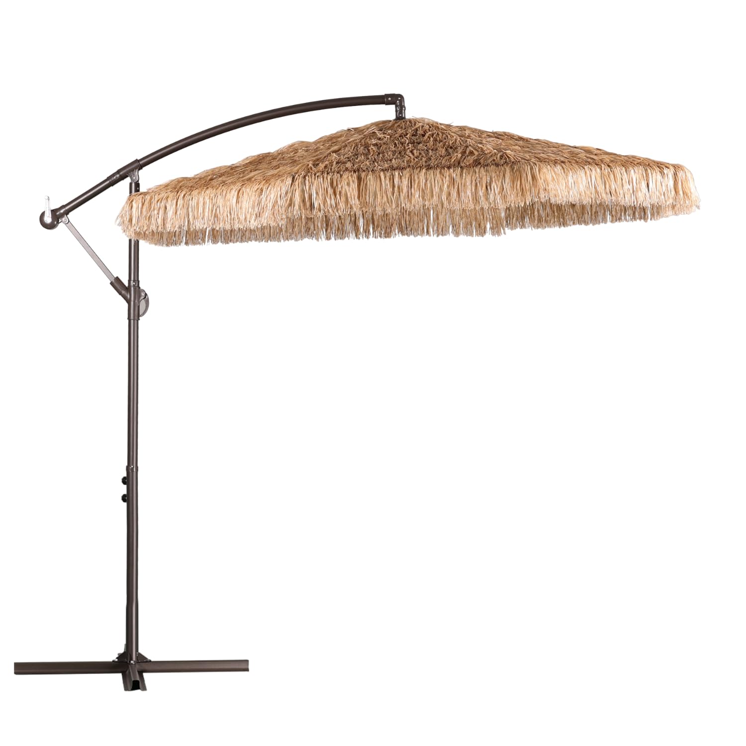 Aoodor A148-PLNBN 10-Feet Iron Tan Cantilever Patio Umbrella