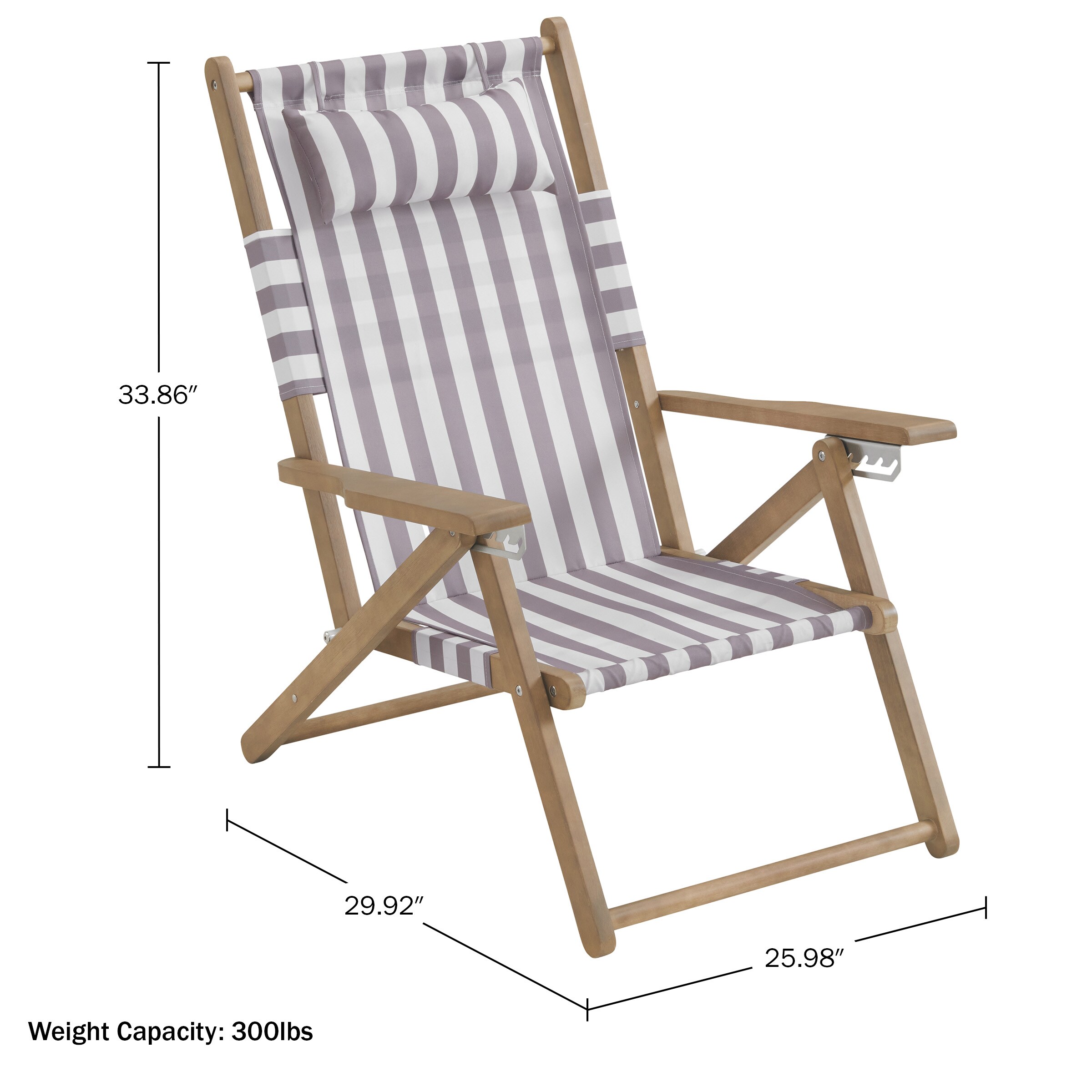 Lavish Home 80-OUTD-FLDBCH-2-2 Beach-Camping-Chairs - View #9