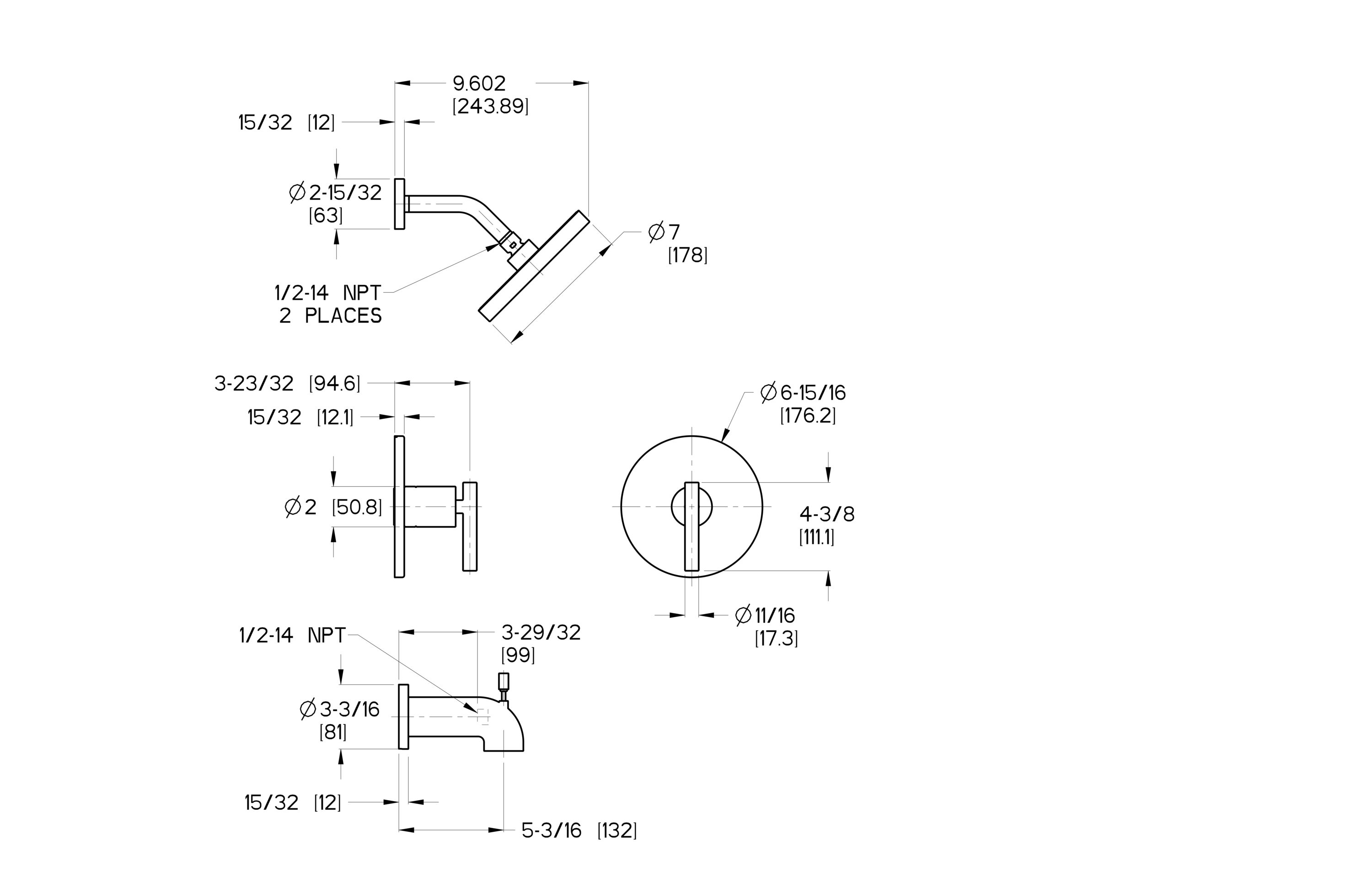 Pfister LG89-8NCBG Tub-Shower-Faucets - View #2