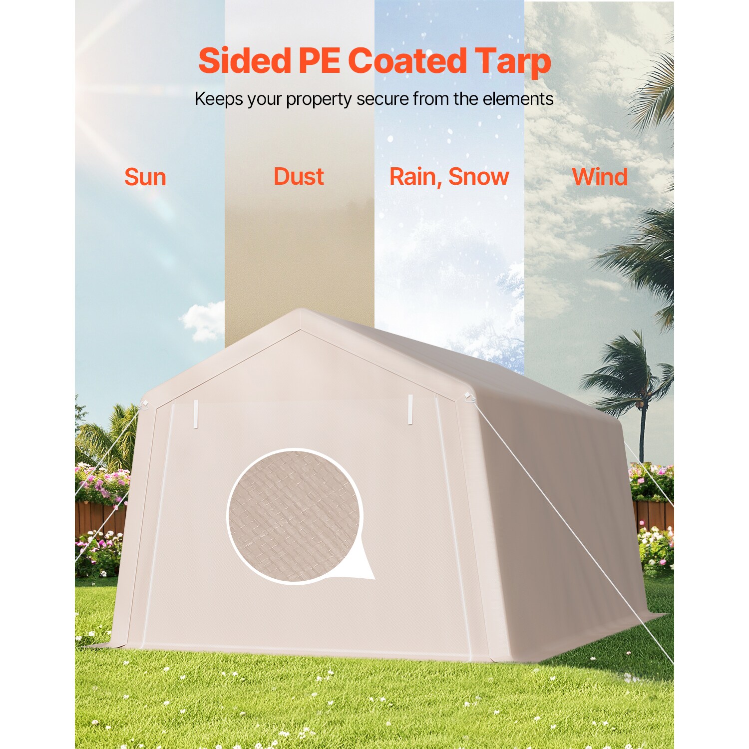 VEVOR SCTYCWPMSJD112439V0 Carport-Covers - View #3