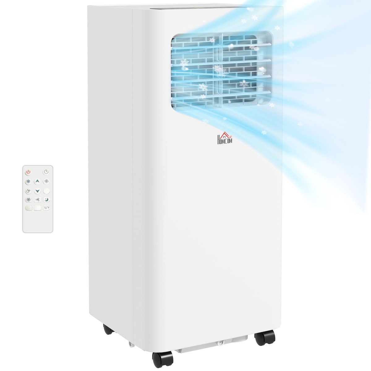 Loheer 8000 BTU 3-in-1 Portable Air Conditioner 345 Sq. Ft. White