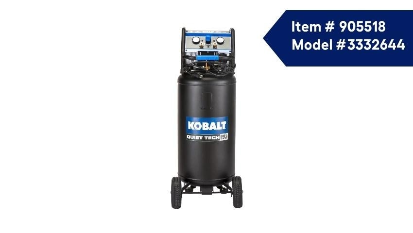 Kobalt QUIET TECH 26-Gallon Portable Electric 150 PSI