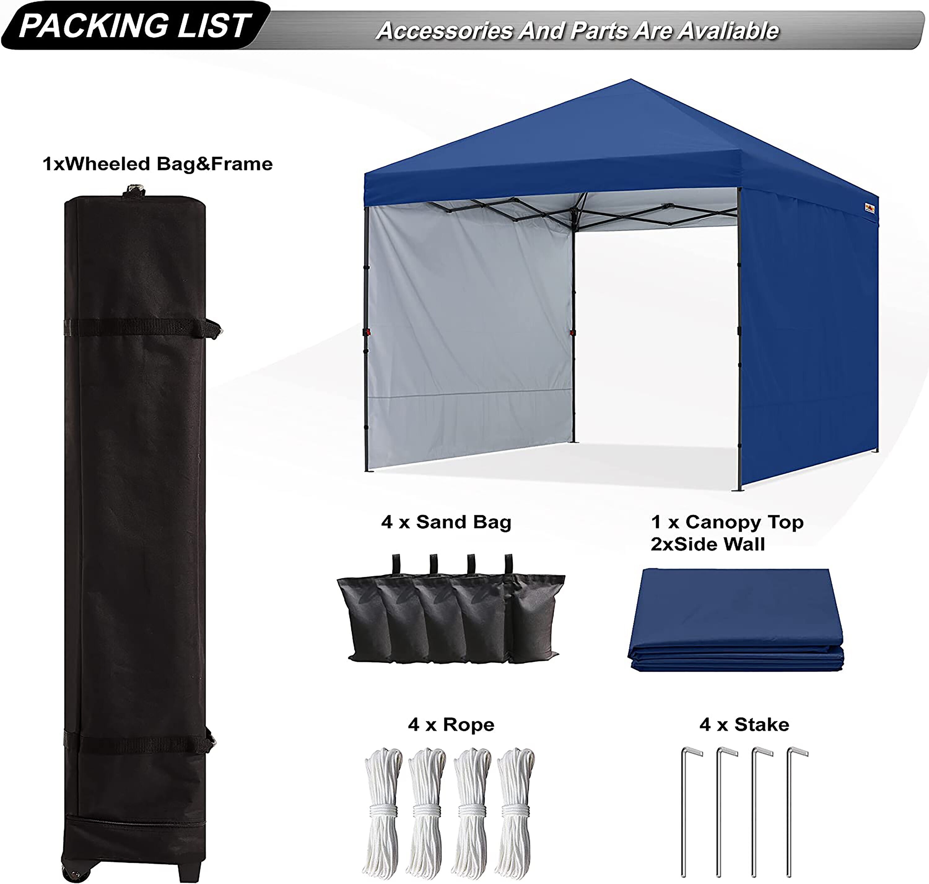 ABCCANOPY AHZJ2W-10FTNB Canopies-Sl - View #5
