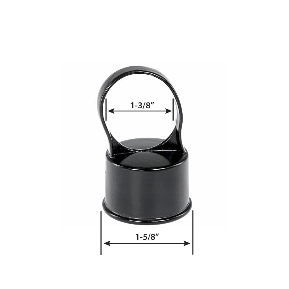2-in W x 2-in L Aluminum Post Cap- Fits Common Post Measurement: 1-5/8-in x 1-5/8-in