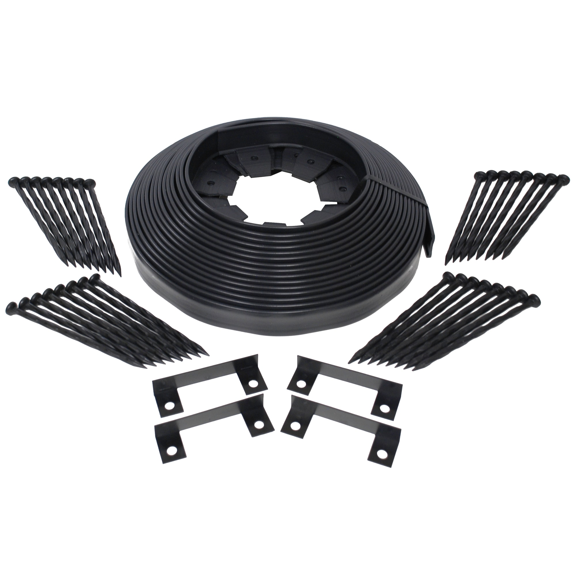 EasyFlex 3100-50TV 50-ft x 1.7-in Black Plastic Landscape Edging Bundle