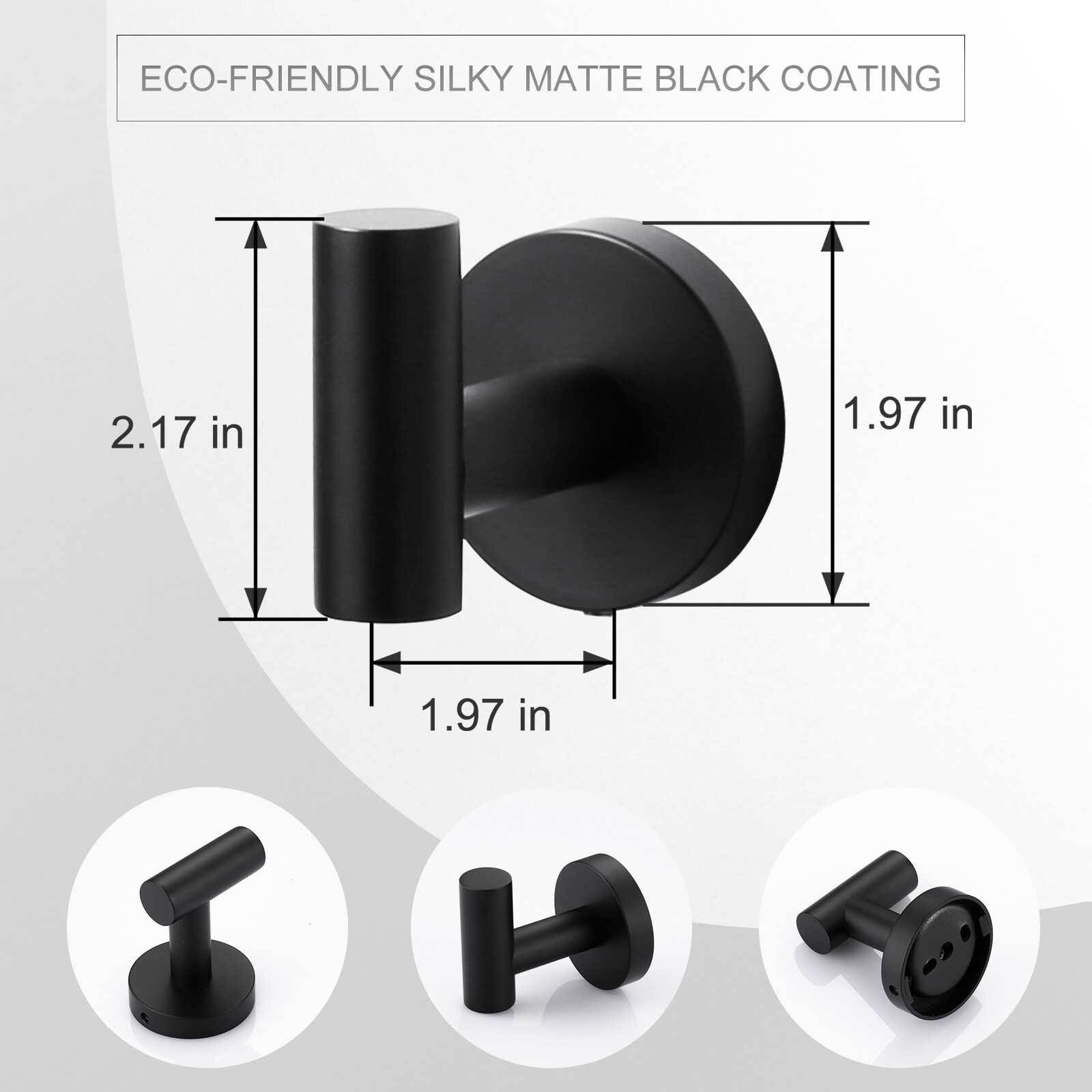 WOWOW 410036B-LW Robe-Hooks - View #3
