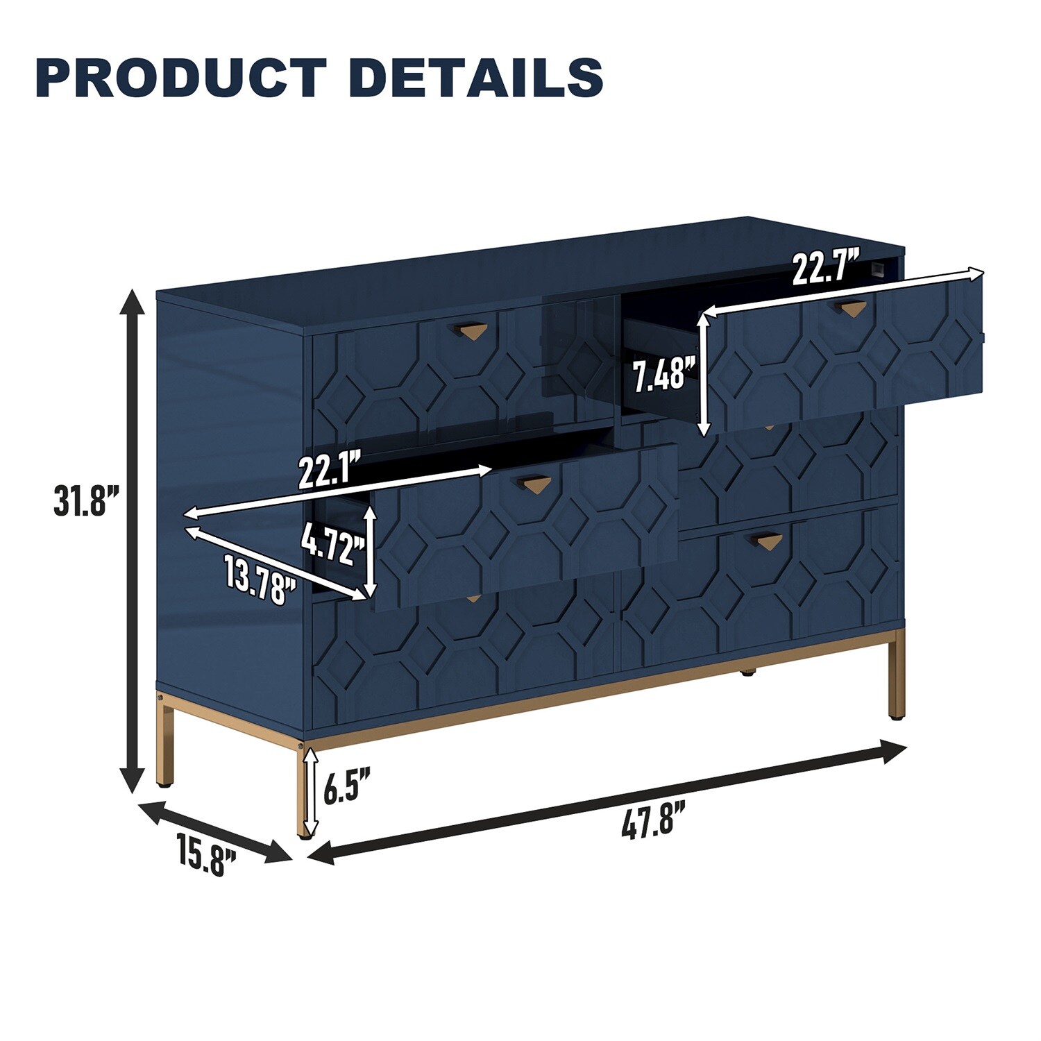 Mondawe MO-JH-009016-BL dressers - View #5