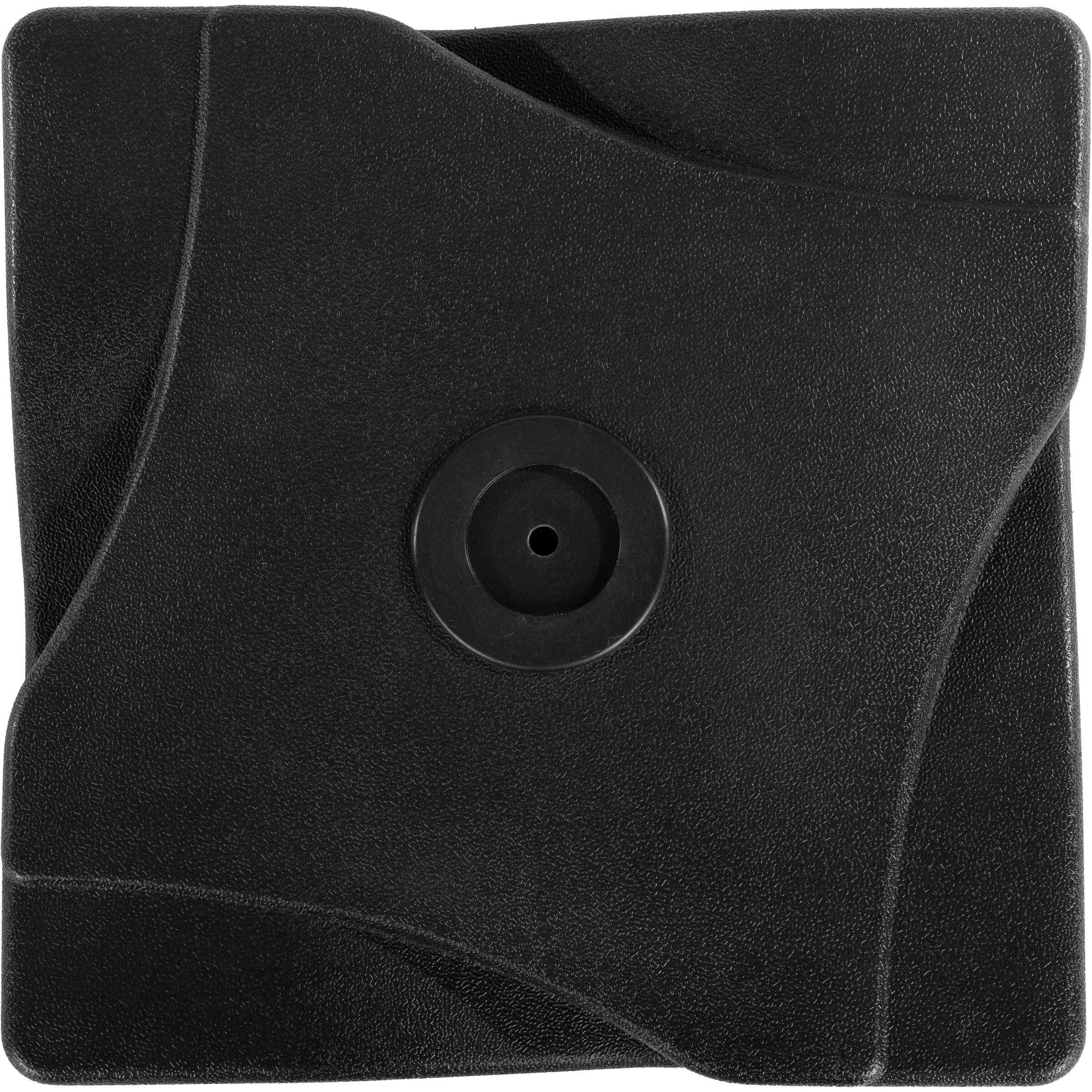Black Round Concrete Outdoor Umbrella Base, 26 lbs
