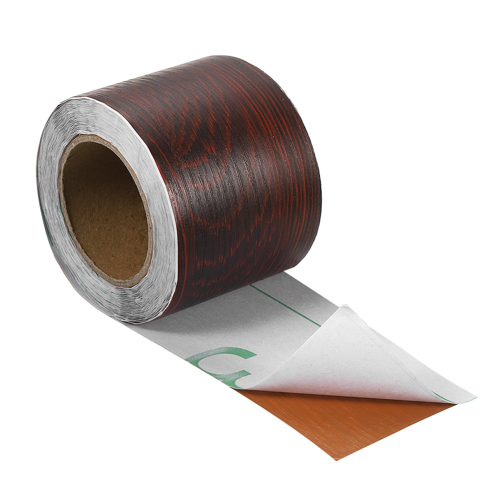 Unique Bargains Wood Grain Tape 2-Inch x 33-Foot Self Adhesive Wood Grain Repair Patch for Baseboards Doors Floor Repair Furniture Home Decor Rose Wood #S25092400UX5042