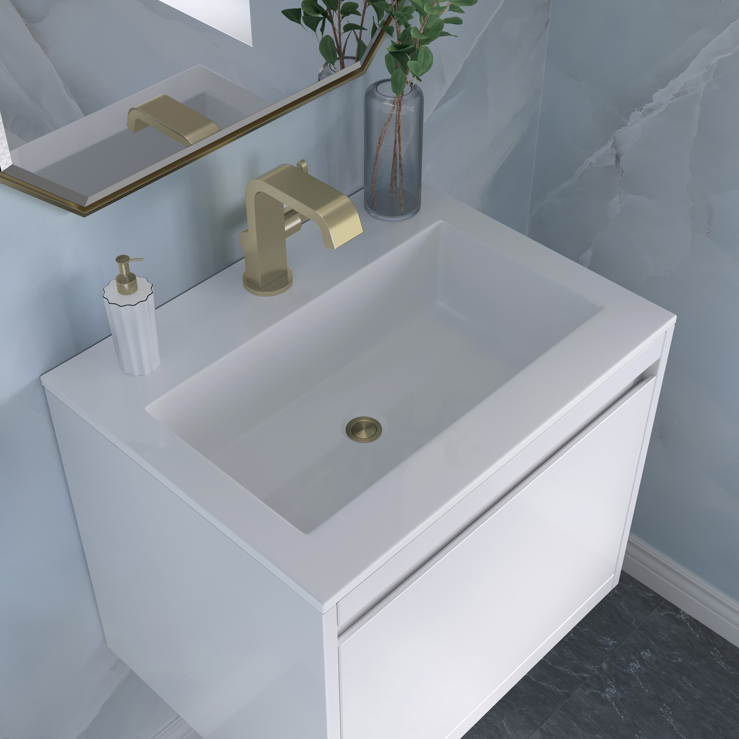 James Martin Vanities 805-V23.6-GW-CB-GW Bath-Vanity-Combo - View #7