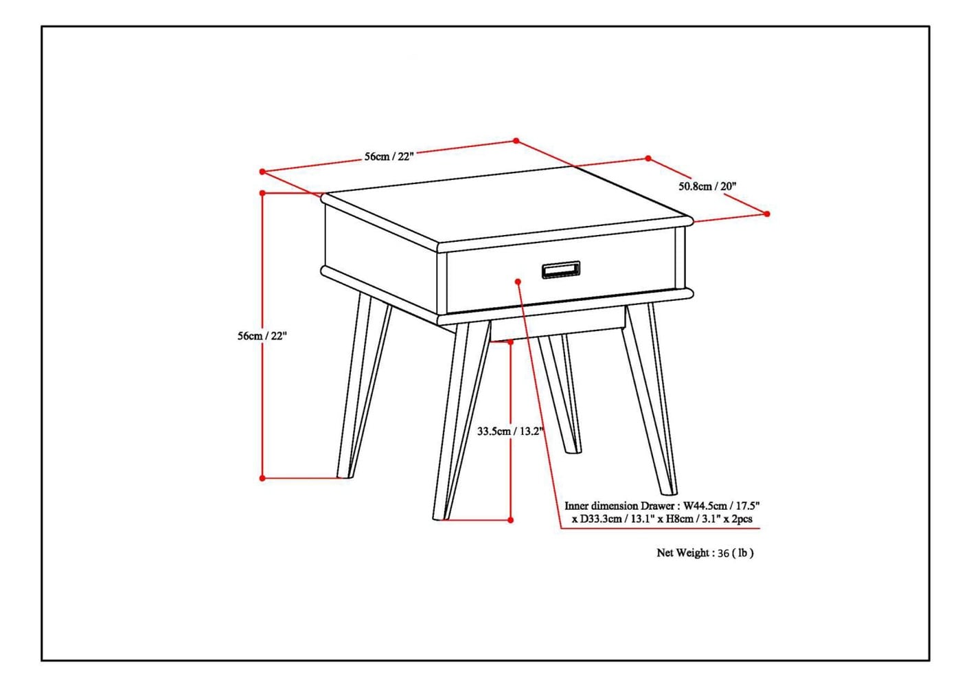 Simpli Home 3AXCDRP-02-TK End-Tables - View #10