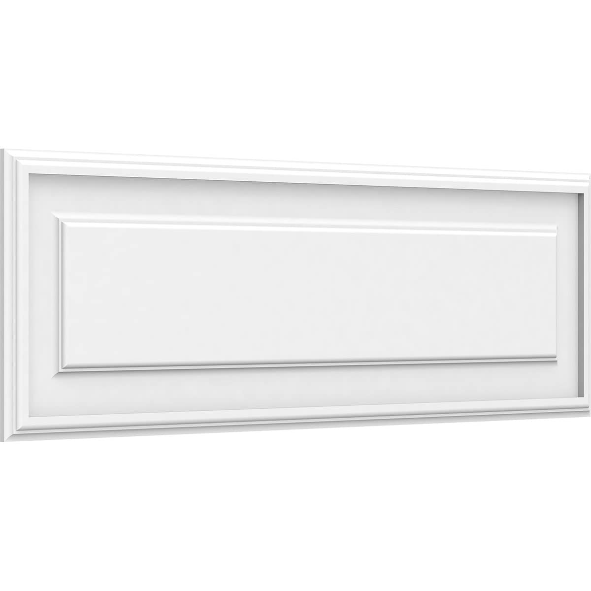 Ekena Millwork WALP38X12X062LEG 38-in x 12-in Smooth Paintable/Stainable White PVC Fretwork Wall Panel (