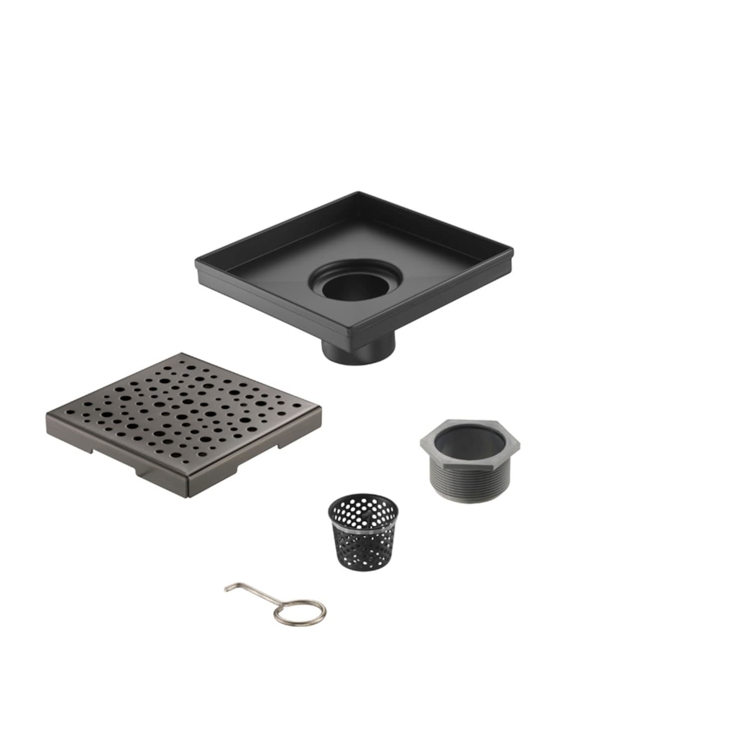 Elegante Drain Collection 4 In. Raindrop Hole Pattern Venetian Bronze 