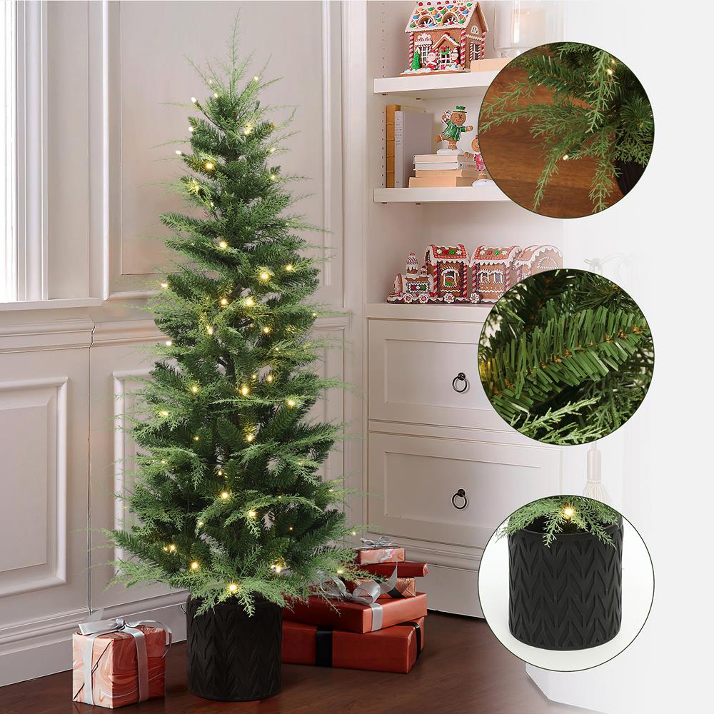 LuxenHome WHAP2619 Artificial-Christmas-Trees - View #6