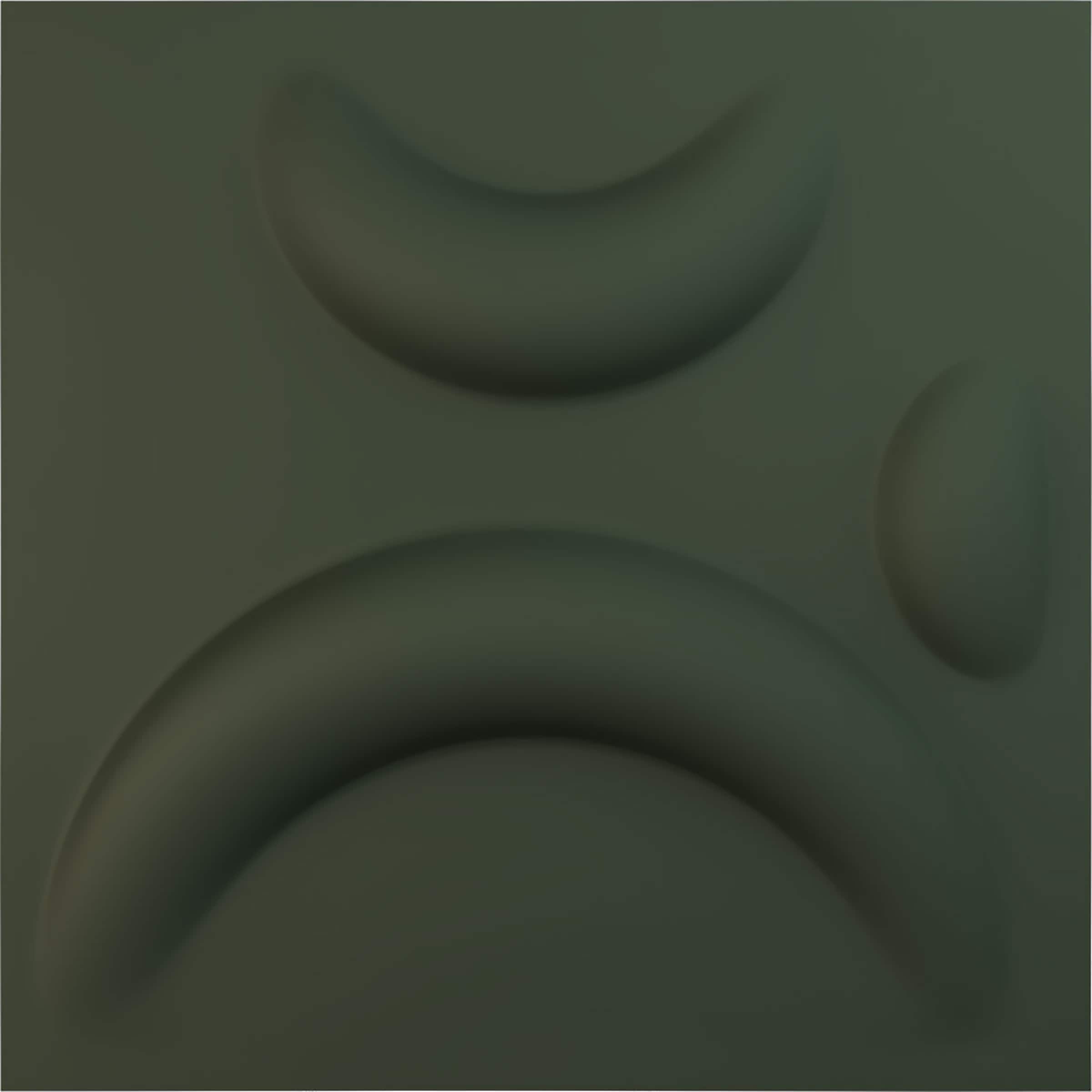 Ekena Millwork WP12X12SEGHC-CASE-12 11-7/8-in x 11-7/8-in Embossed Paintable/Stainable Green PVC Wall Panel ( 12 -Pack, Covers 11.76-sq ft )