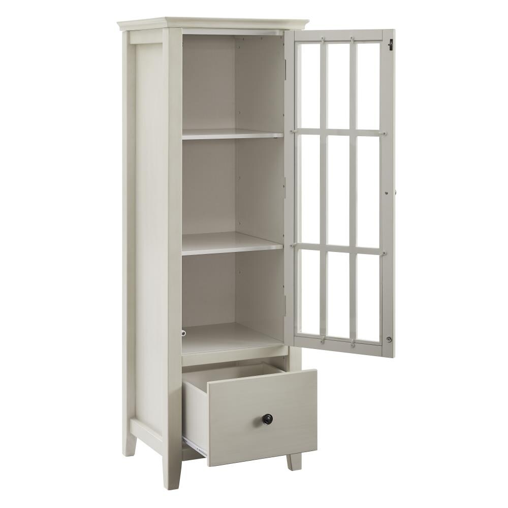 Linon Largo White Transitional Hardwood Media Cabinet at Lowes.com