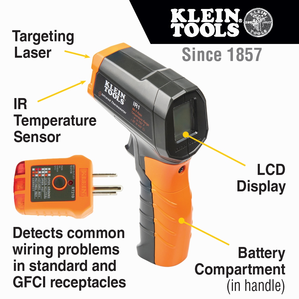 Klein Tools IR1KIT Infrared-Thermometer - View #2