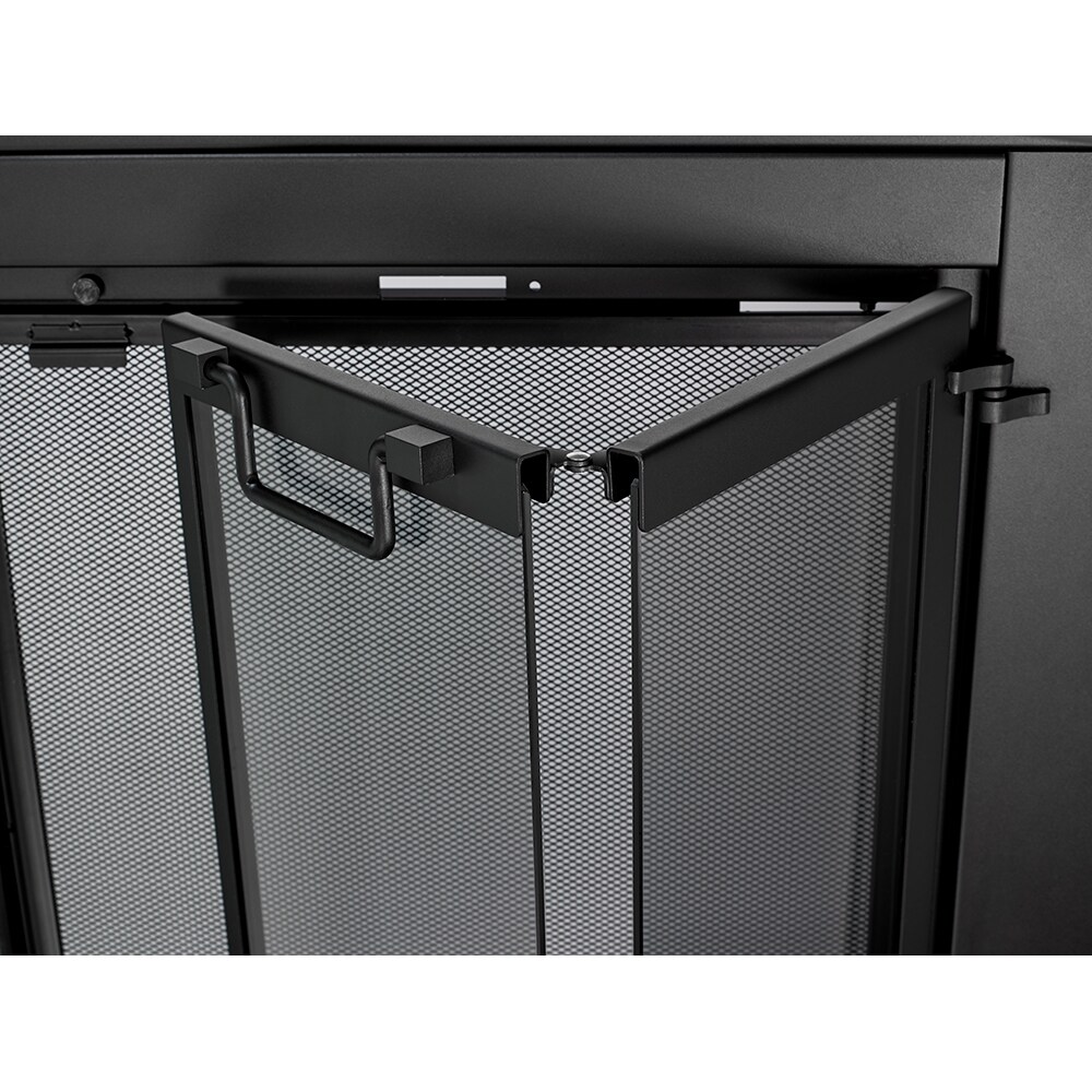 allen + roth FPDL607BLK Glass-Fireplace-Doors - View #8