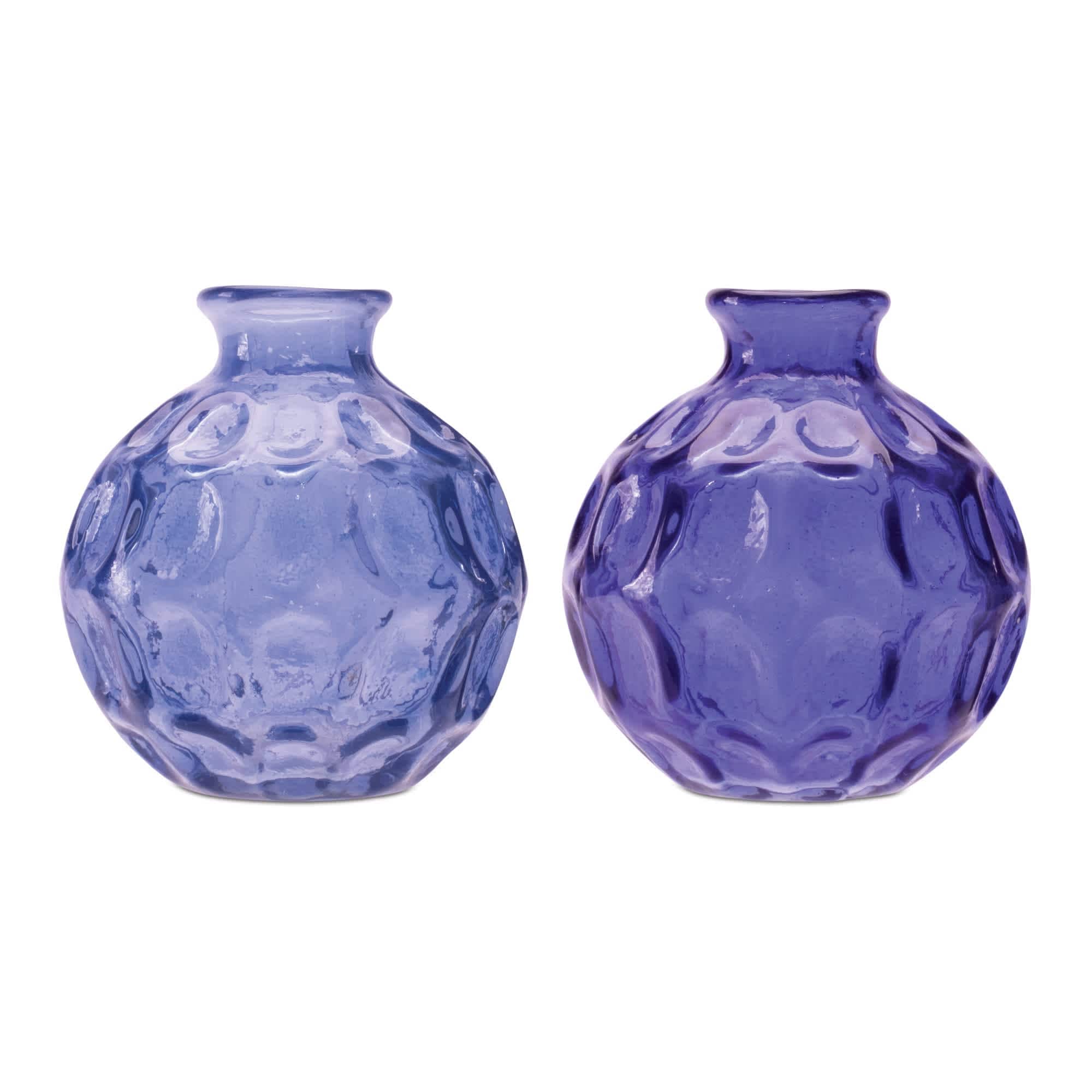 Melrose International 92107DS Bubble Vase (2 Asst) 4H Glass