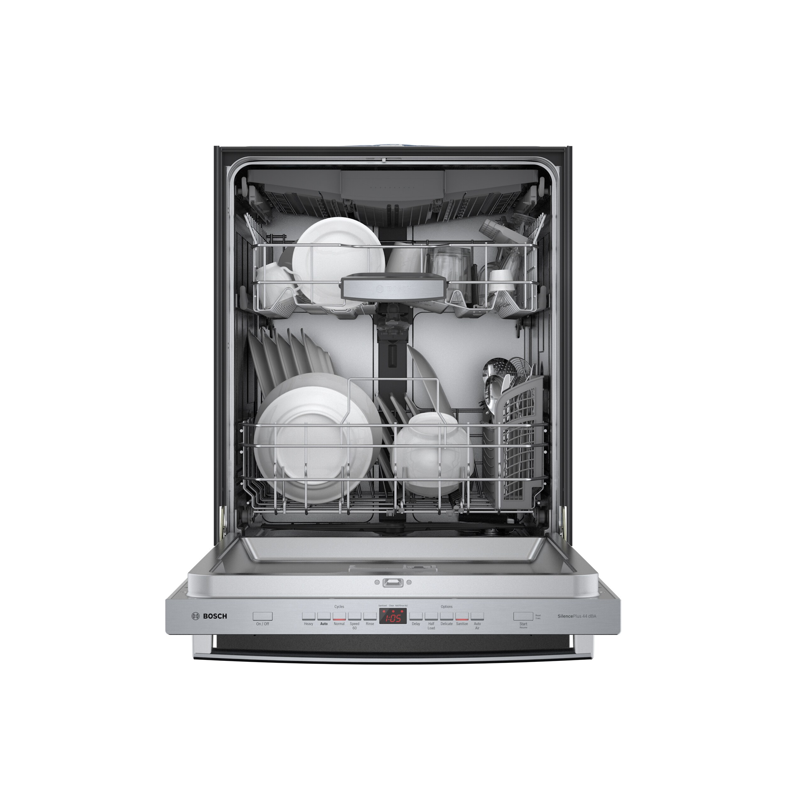 Bosch 500 Series Top Control 24-in Built-In Dishwasher With Third