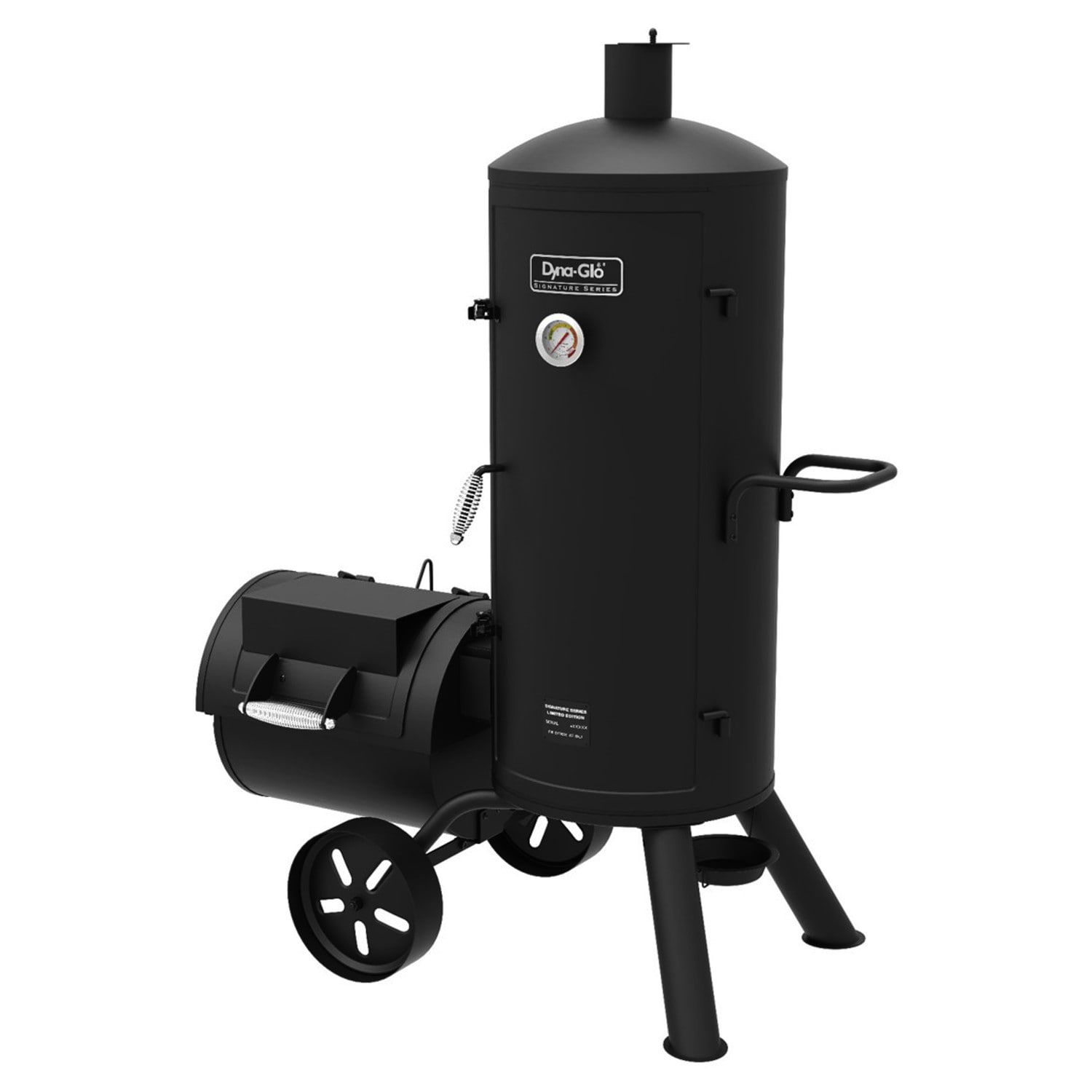 Slow and Cold Smoker Accessory Attachment in Black