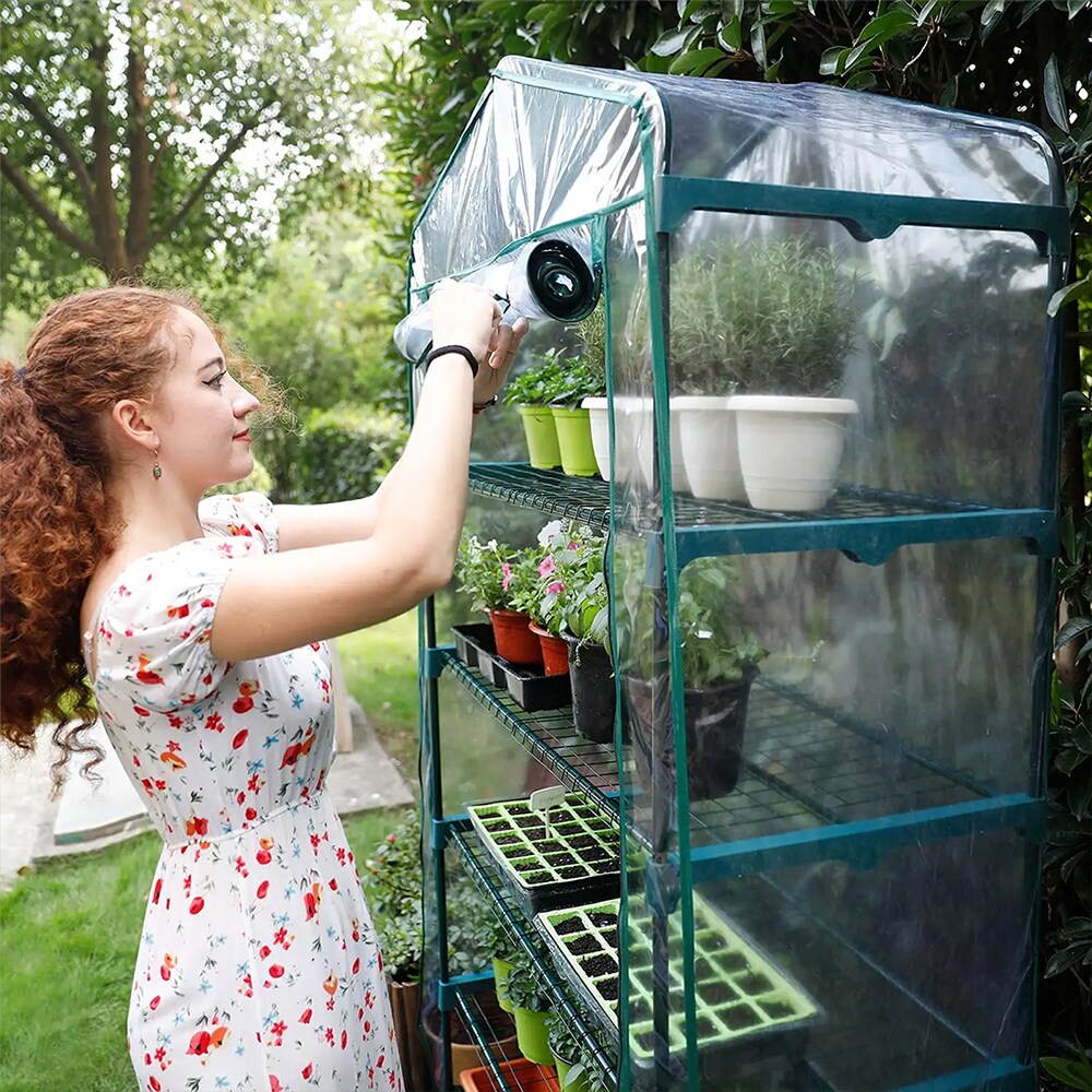 Worth Garden This 5-Tier Extra Wide Greenhouse is 19 in. long, 40 in ...