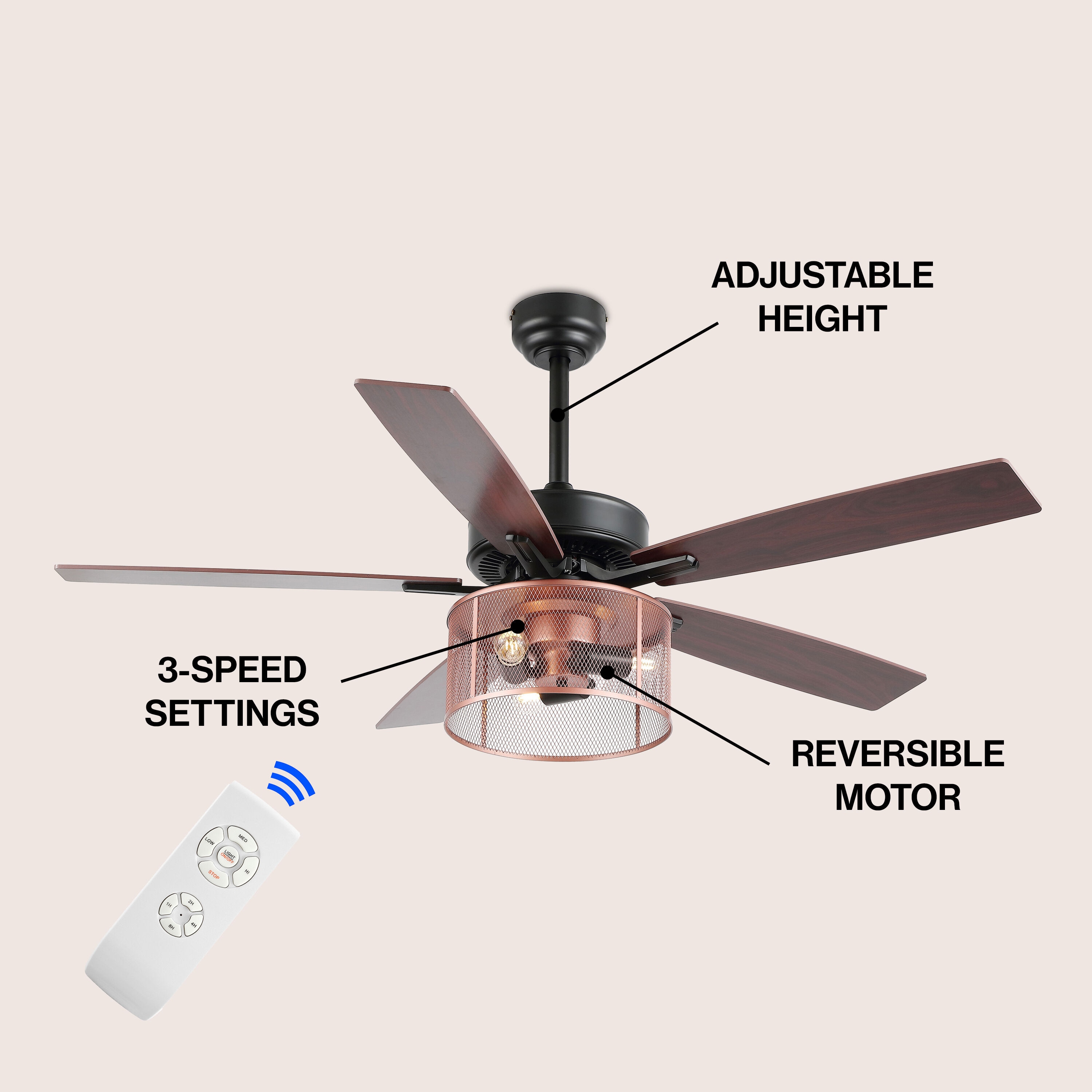 JONATHAN  Y JYL9721B Ceiling-Fans - View #4