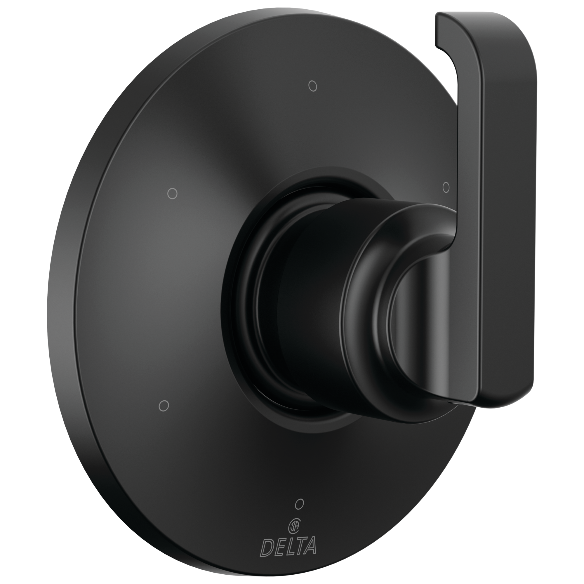 Delta Tetra Matte Black 2.5-in Bathtub/Shower Diverter (0.5-in-ID 