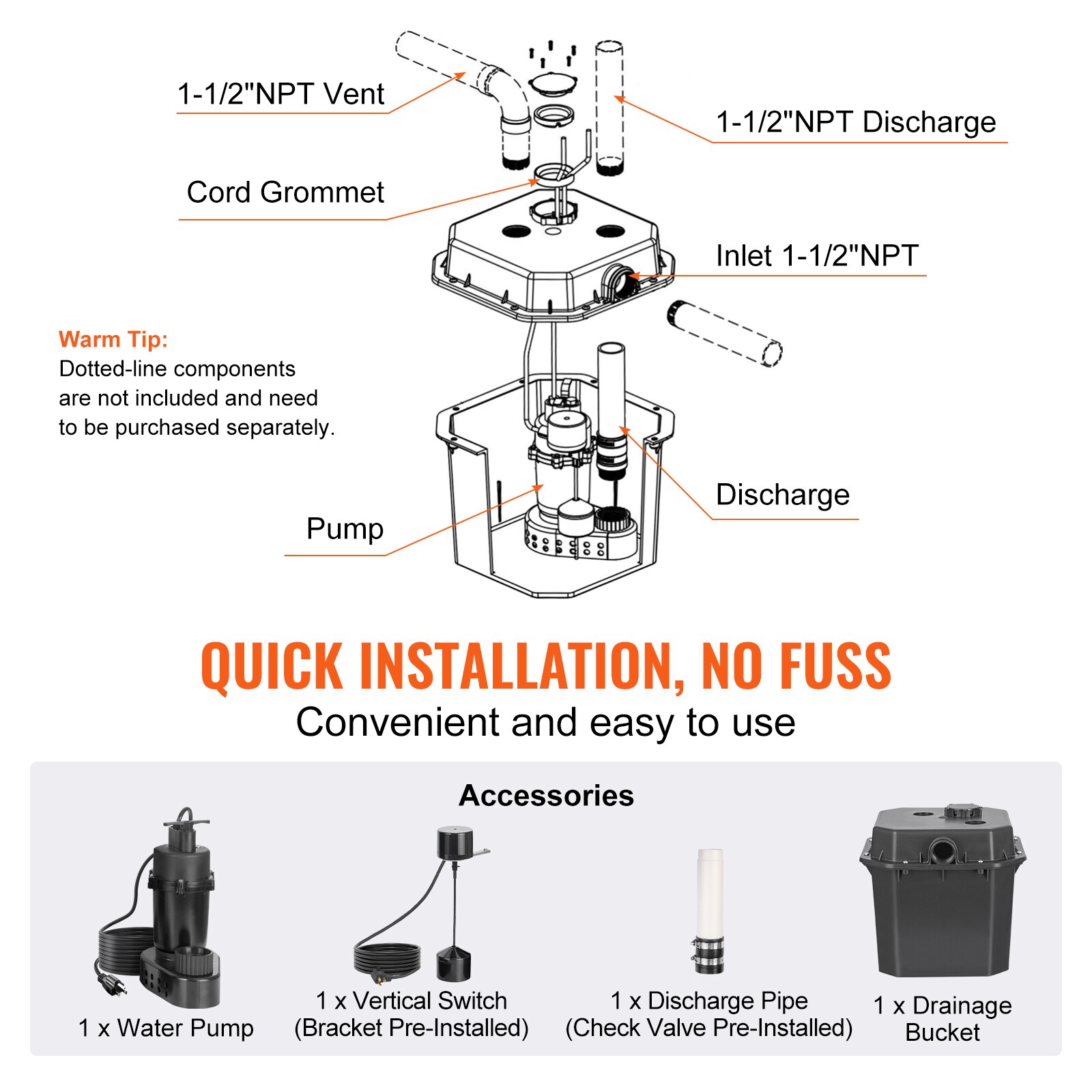 VEVOR BTTZSCPSB12HXSF52V1 pumps - View #11