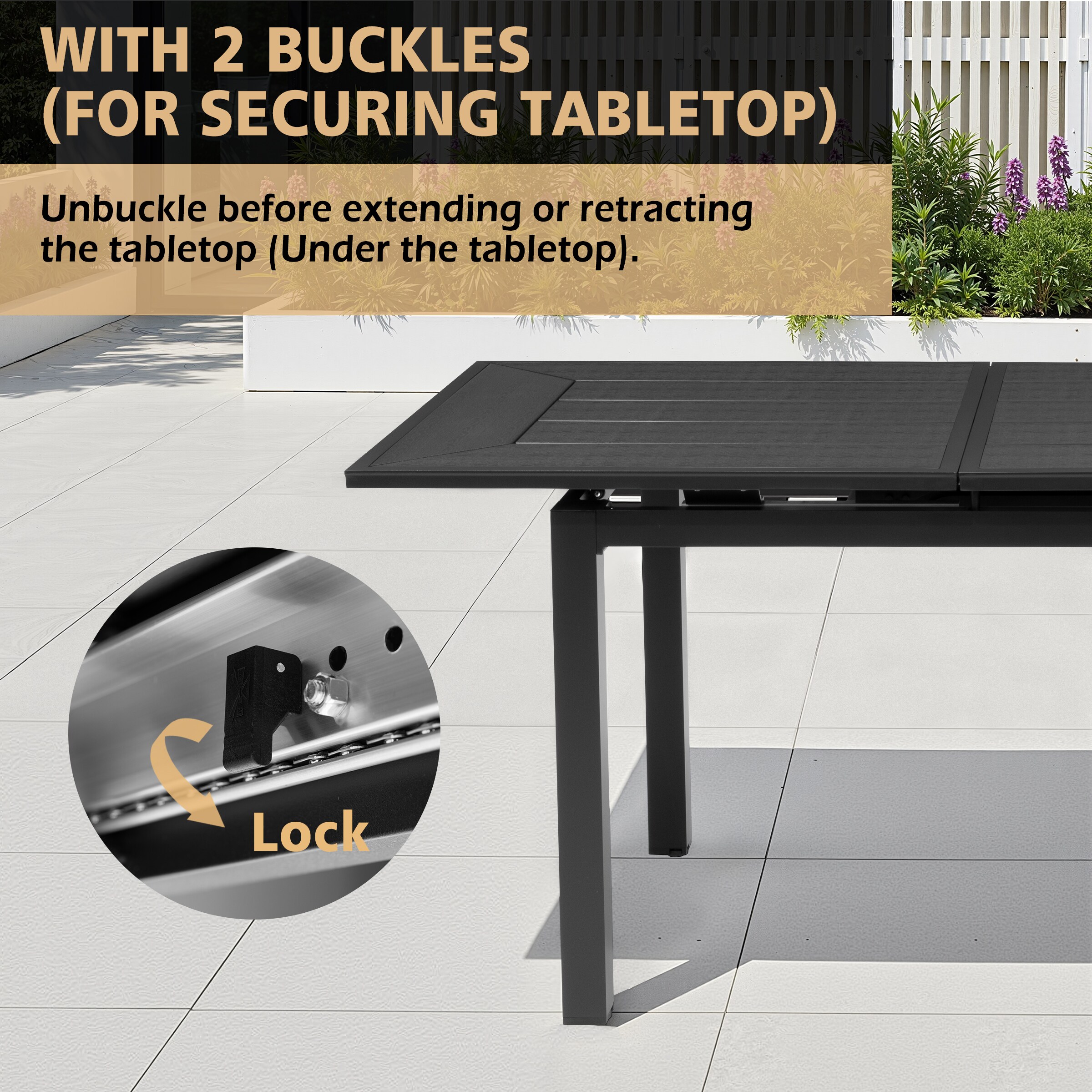Crestlive Products CL-TB067BLK210 Patio-Tables - View #7