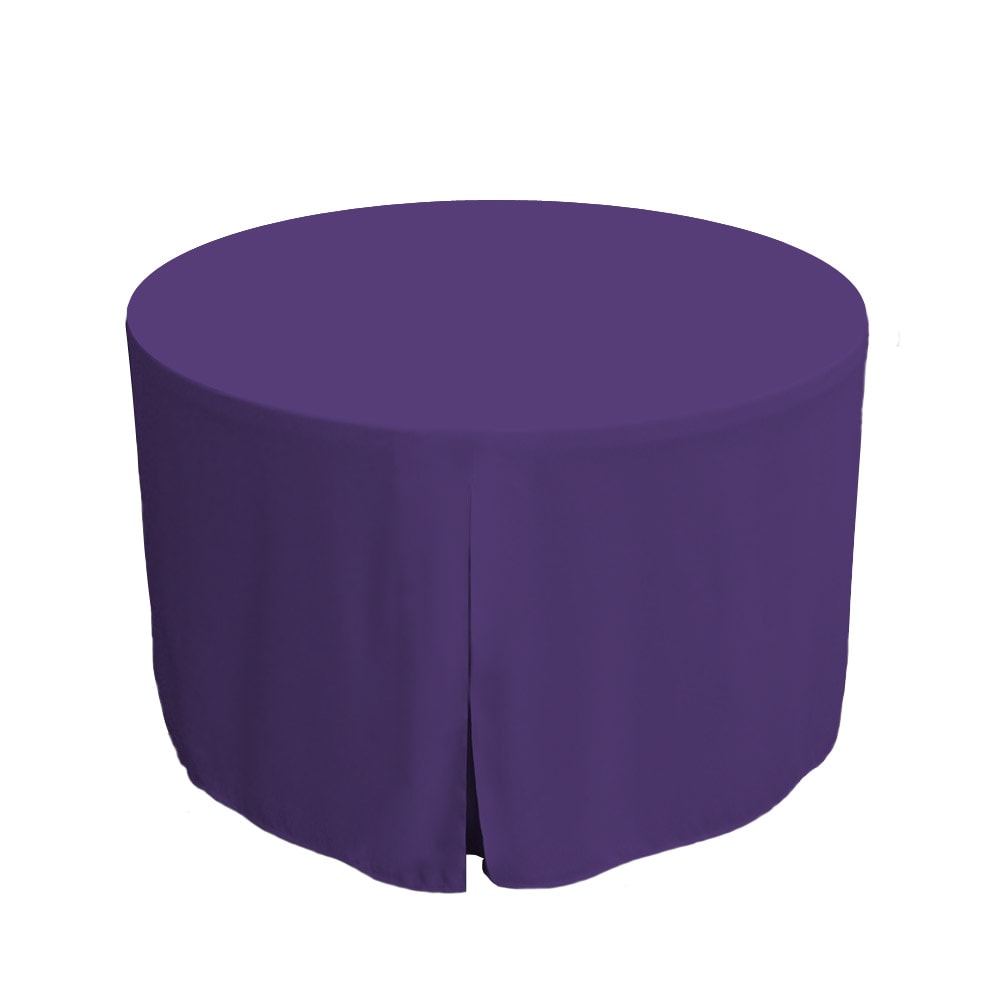 WestPoint Home 028828404220 Tablevogue Table Cover Collection Fitted Indoor/Outdoor Violet Table Cover for 48-in round