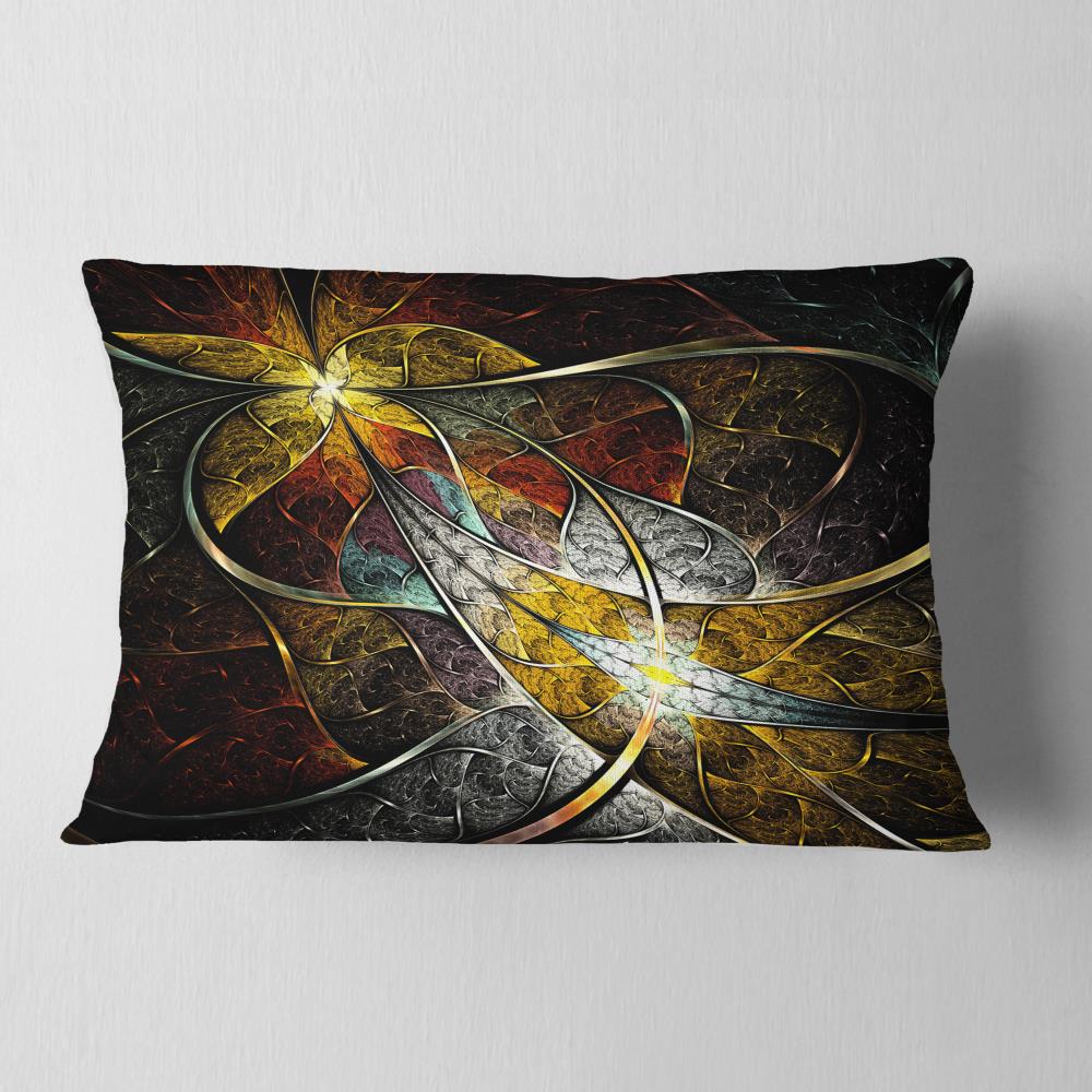 Designart CU7244-12-20 12-in x 20-in Yellow Indoor Decorative Pillow