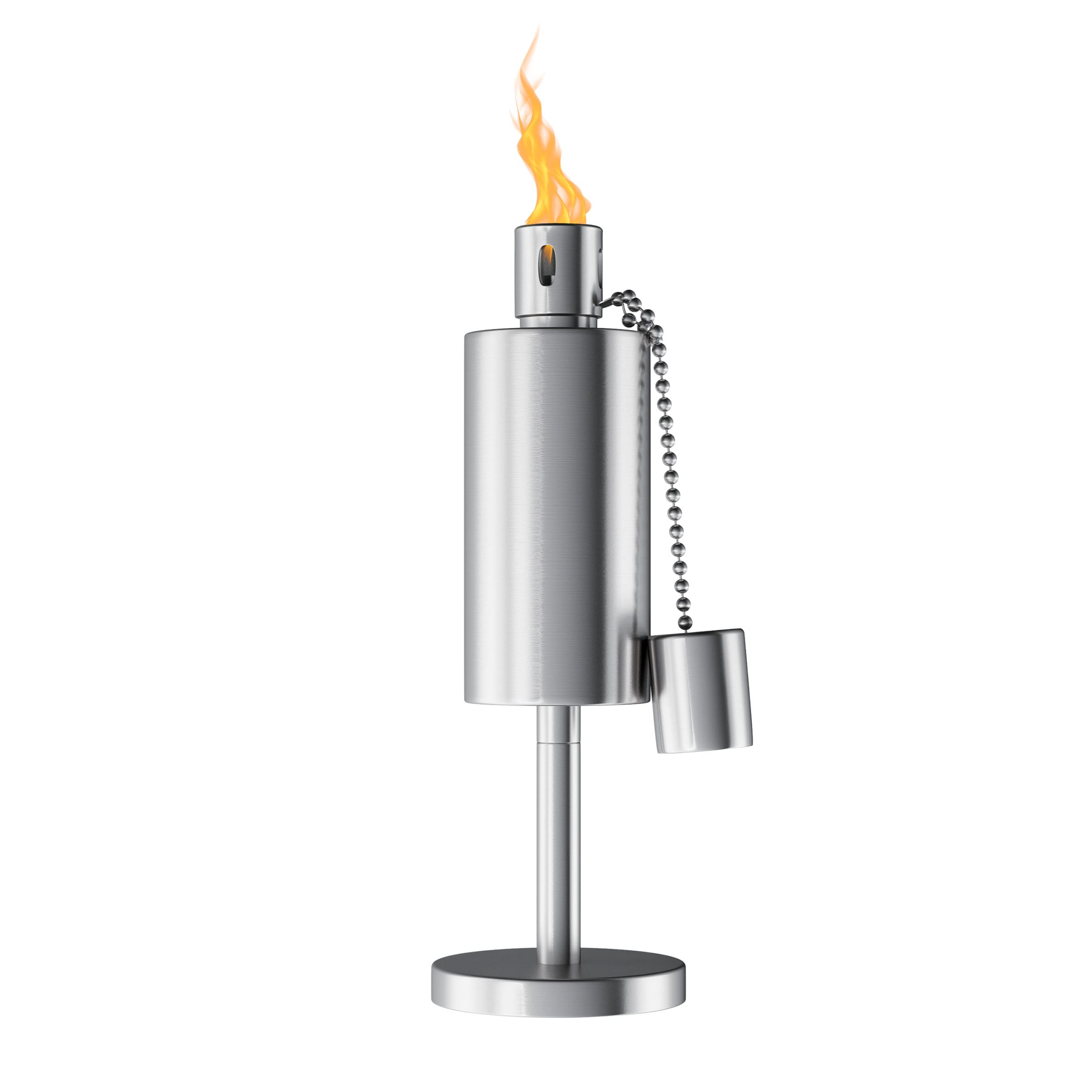 Pure Garden  10.5in Stainless Steel Refillable Citronella Torch Canister