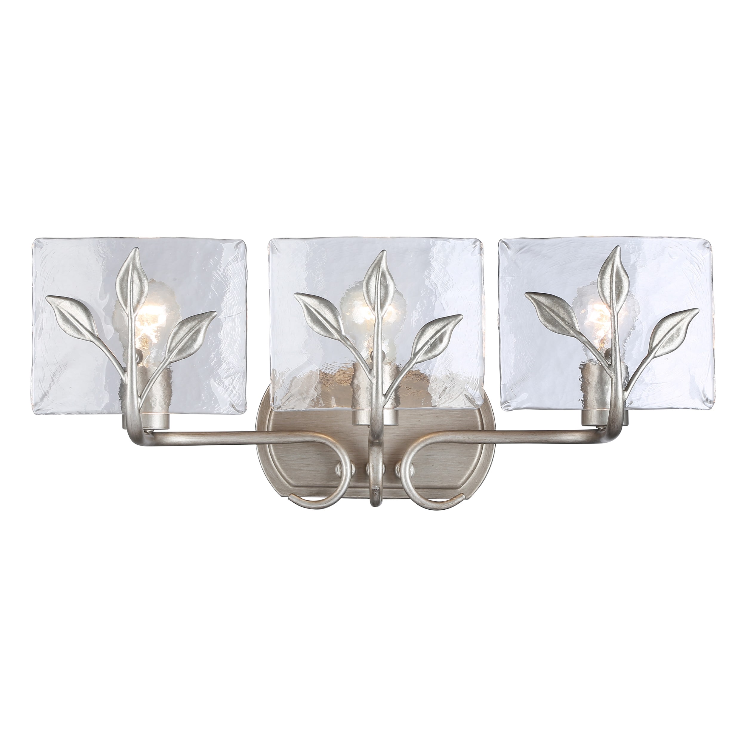 Golden Lighting 3160-BA3 PS-HWG Calla 7-in 3 -Light Chrome Transitional Vanity light