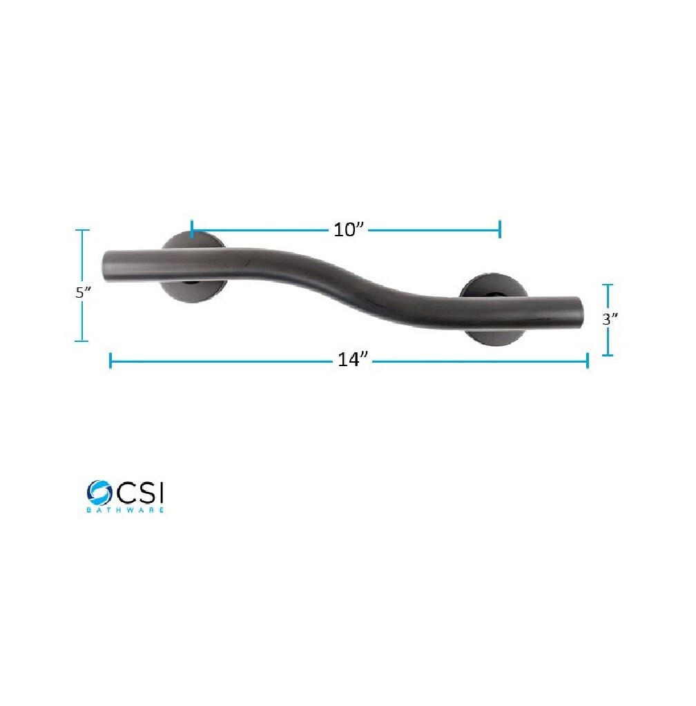 CSI Bathware BAR-WR14-TW-125-MB Grab-Bars - View #4