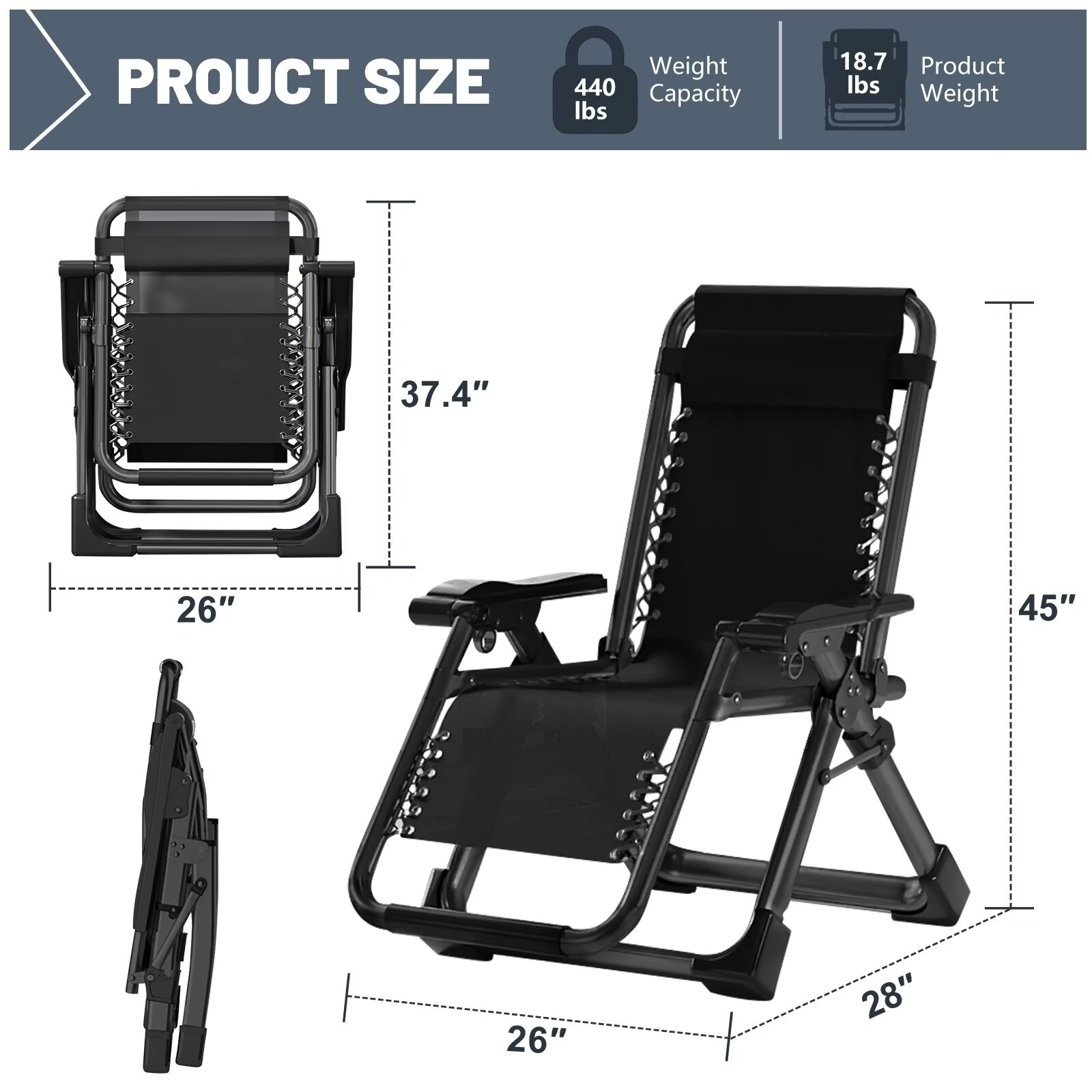 DOCRED K16ZDY-12-D2 Patio-Chairs - View #3